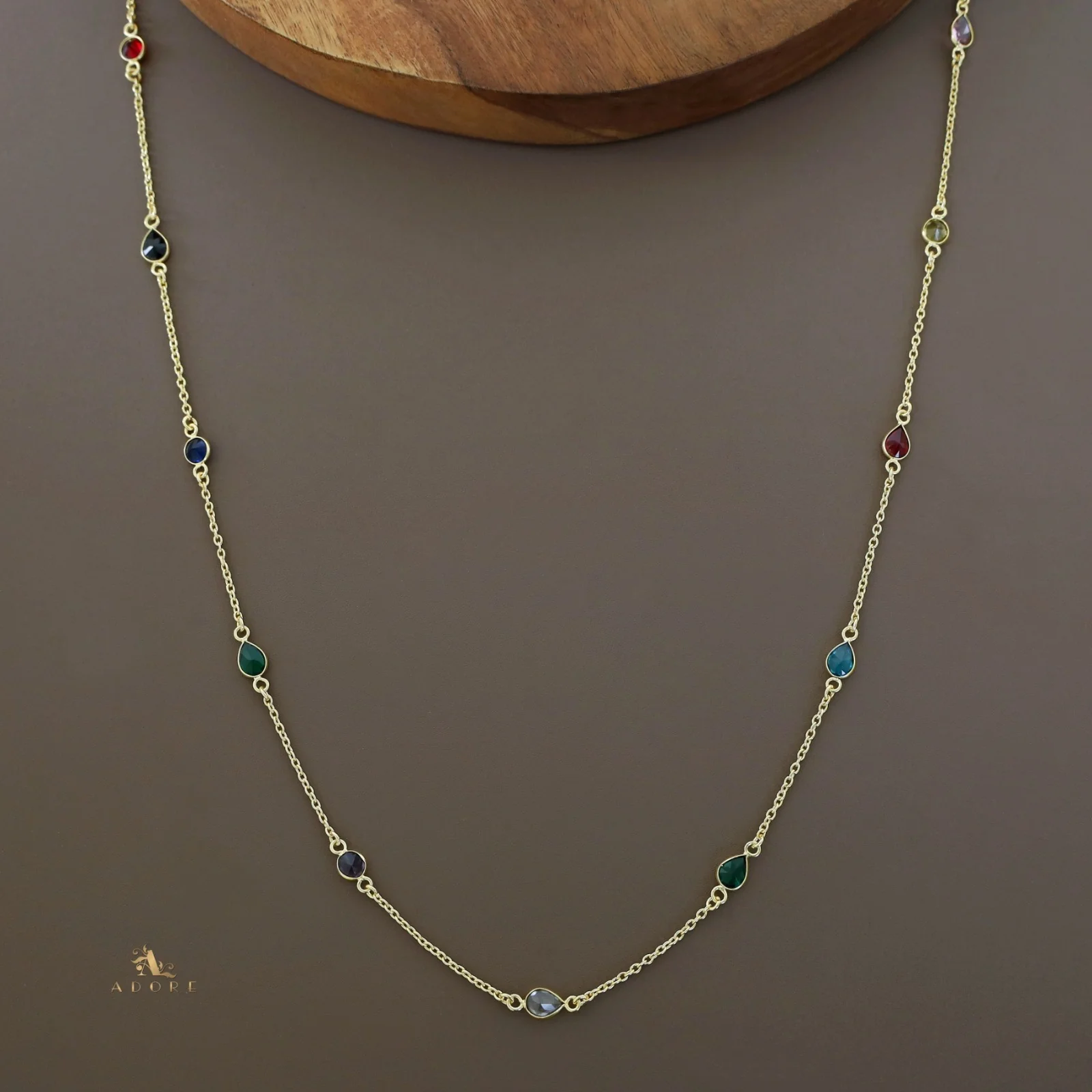 11 Stone Multicolour Long Chain - Image 27