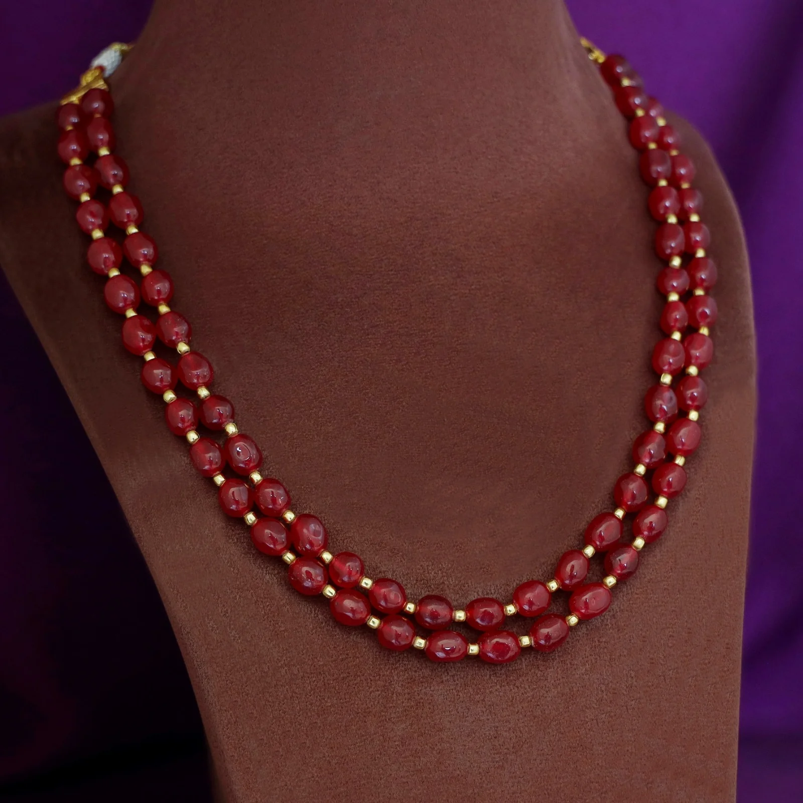 2 Layer Onyx Savakshi Neckpiece - Image 2