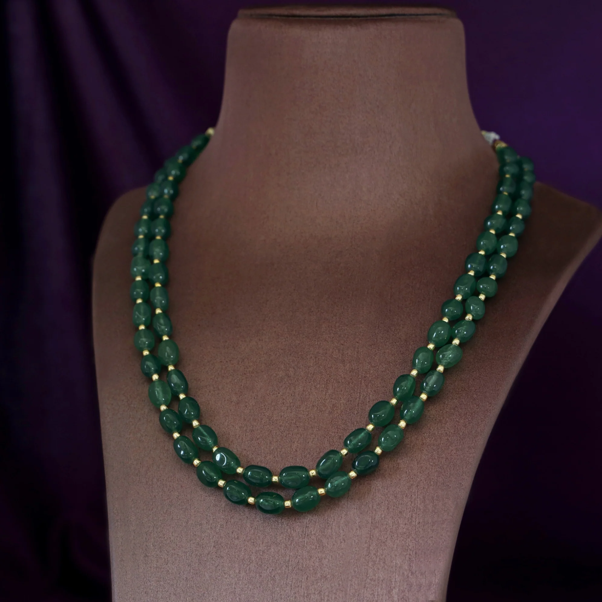 2 Layer Onyx Savakshi Neckpiece - Image 3