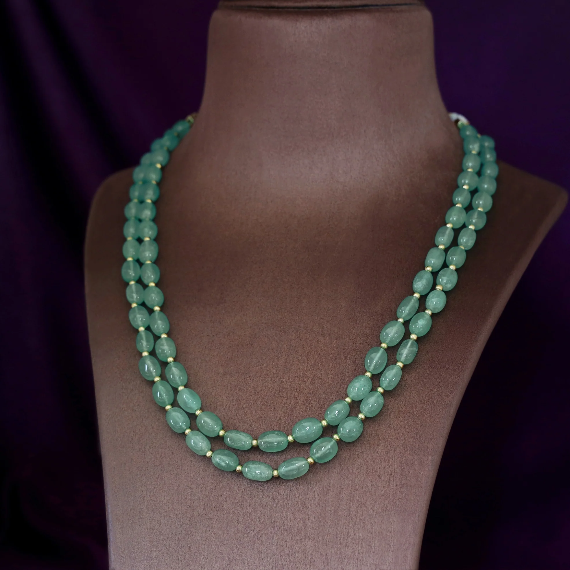 2 Layer Onyx Savakshi Neckpiece - Image 5