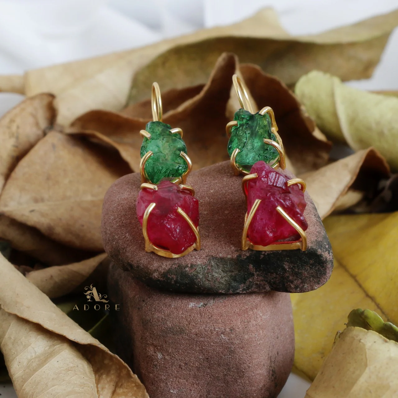 2 Layer Raw Stone Paalika Drops - Image 6