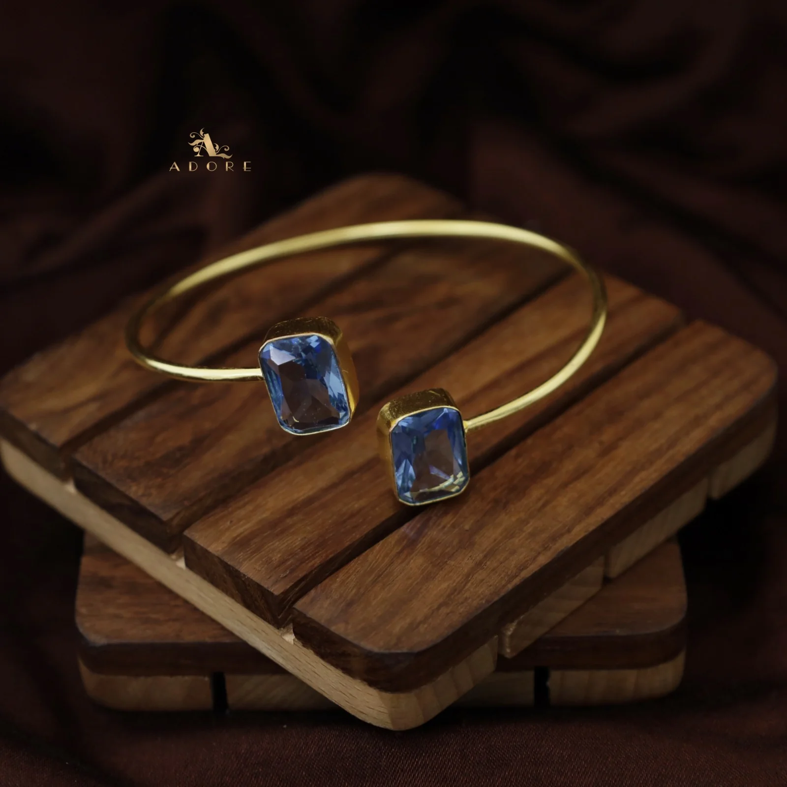 2 Stone Rectangle Bangle (Colour Option) - Image 10
