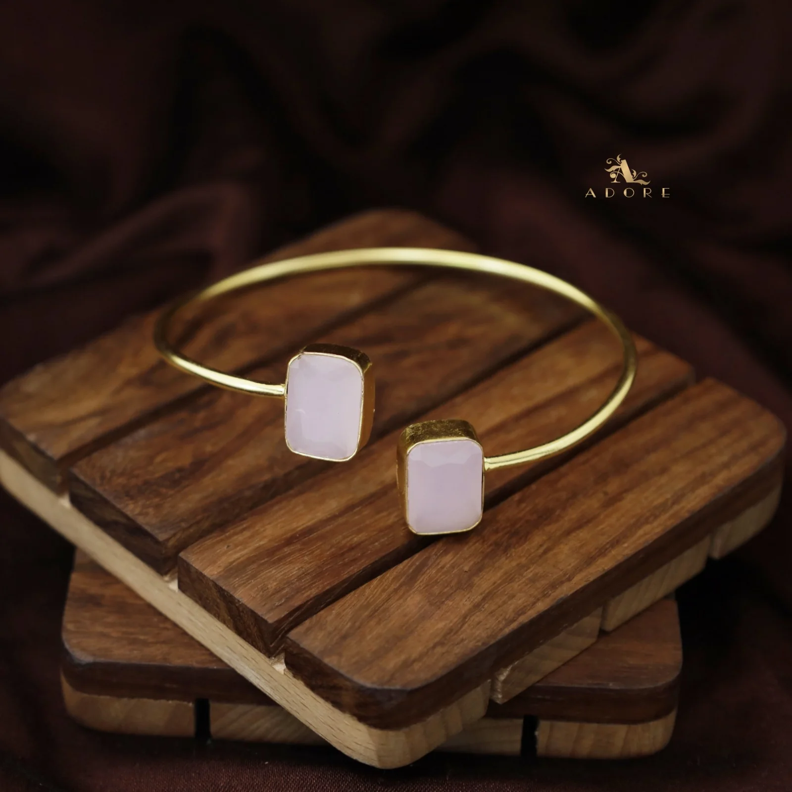 2 Stone Rectangle Bangle (Colour Option) - Image 12