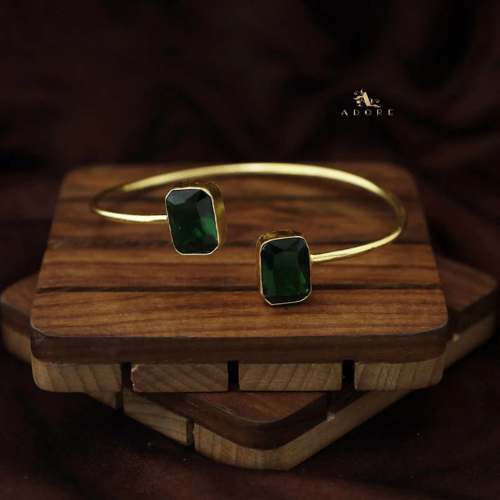 2 Stone Rectangle Bangle (Colour Option) - Image 13
