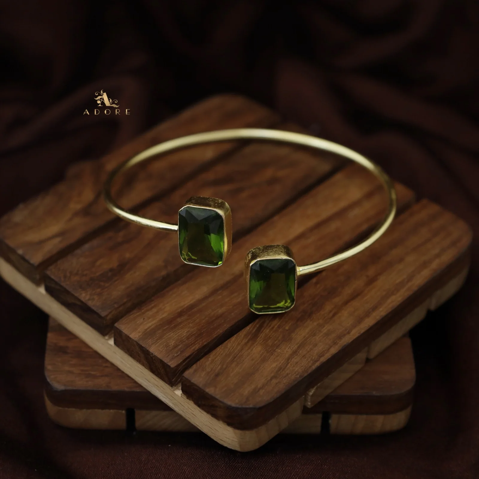 2 Stone Rectangle Bangle (Colour Option) - Image 15