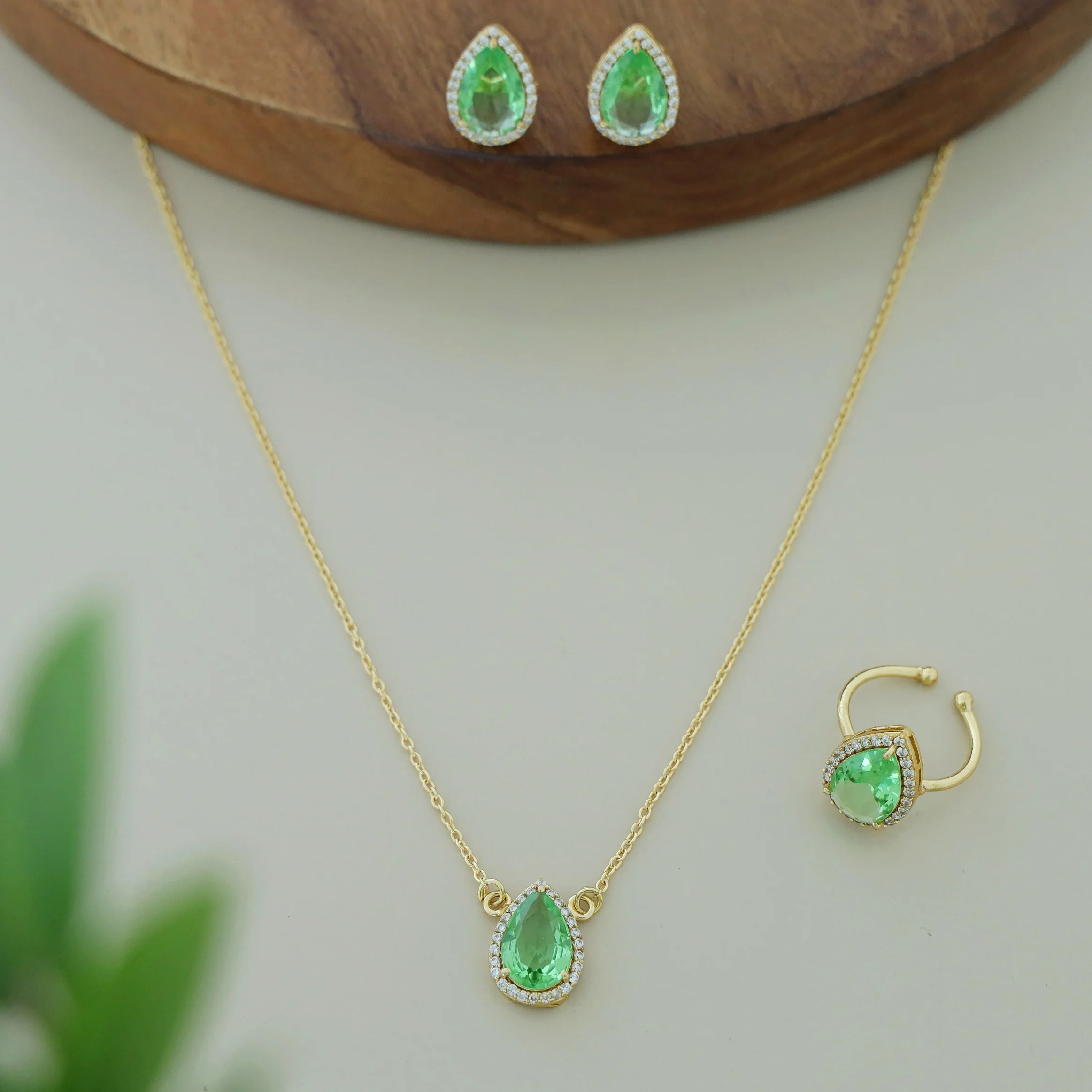 3 In 1 Meltta Drop Glossy Neckpiece Combo - Image 11