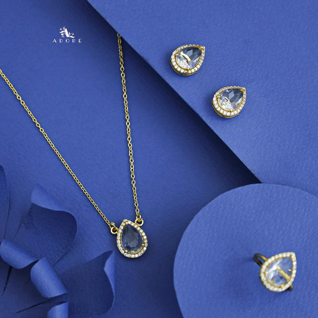 3 In 1 Meltta Drop Glossy Neckpiece Combo - Image 14