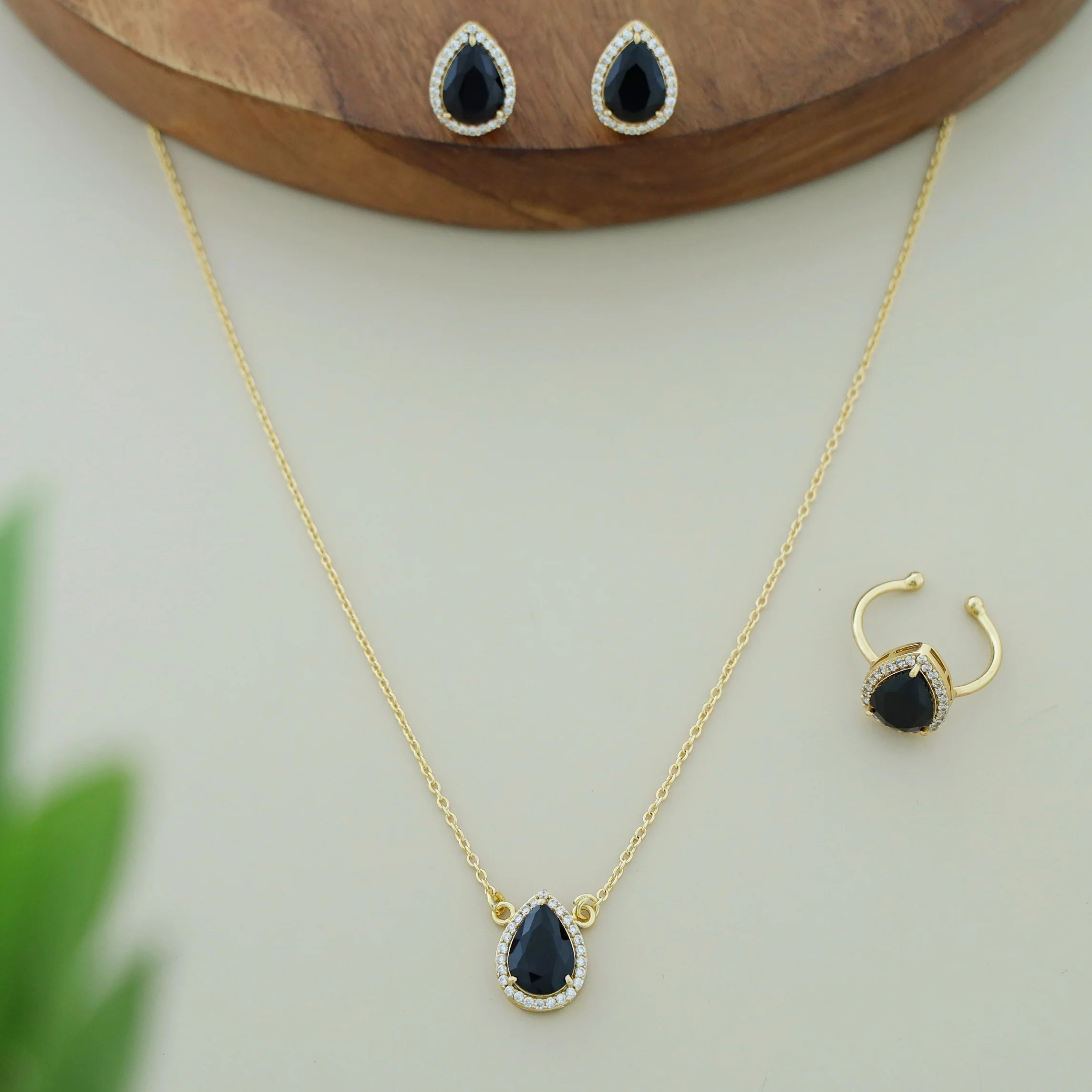 3 In 1 Meltta Drop Glossy Neckpiece Combo - Image 5