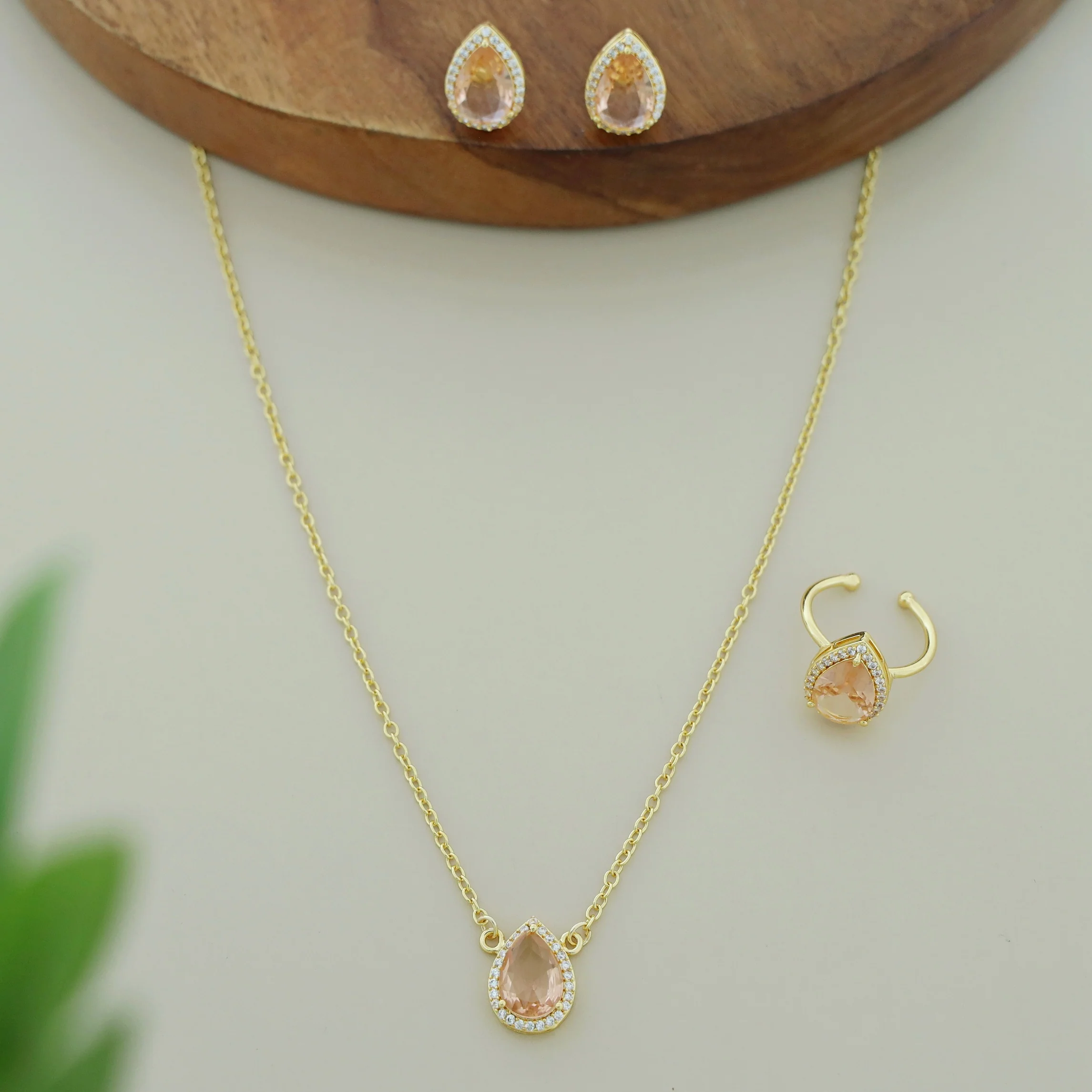3 In 1 Meltta Drop Glossy Neckpiece Combo - Image 8