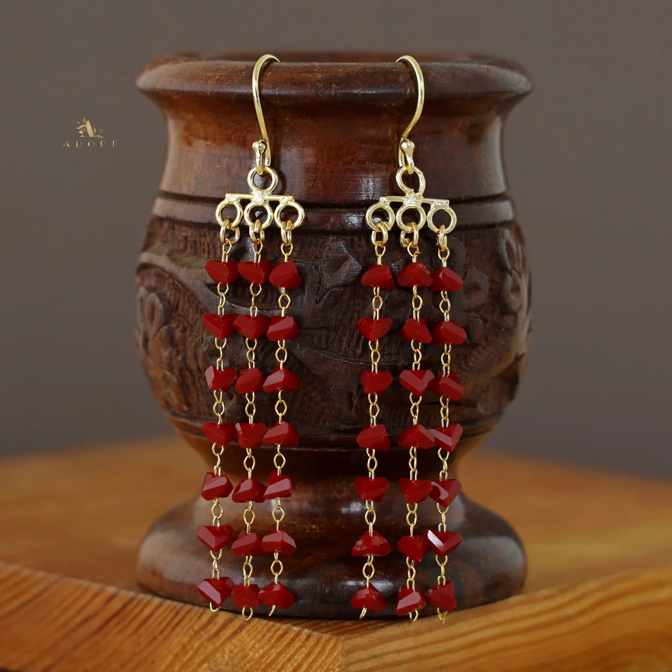 3 Layer Coloured Tassel Drop - Image 20