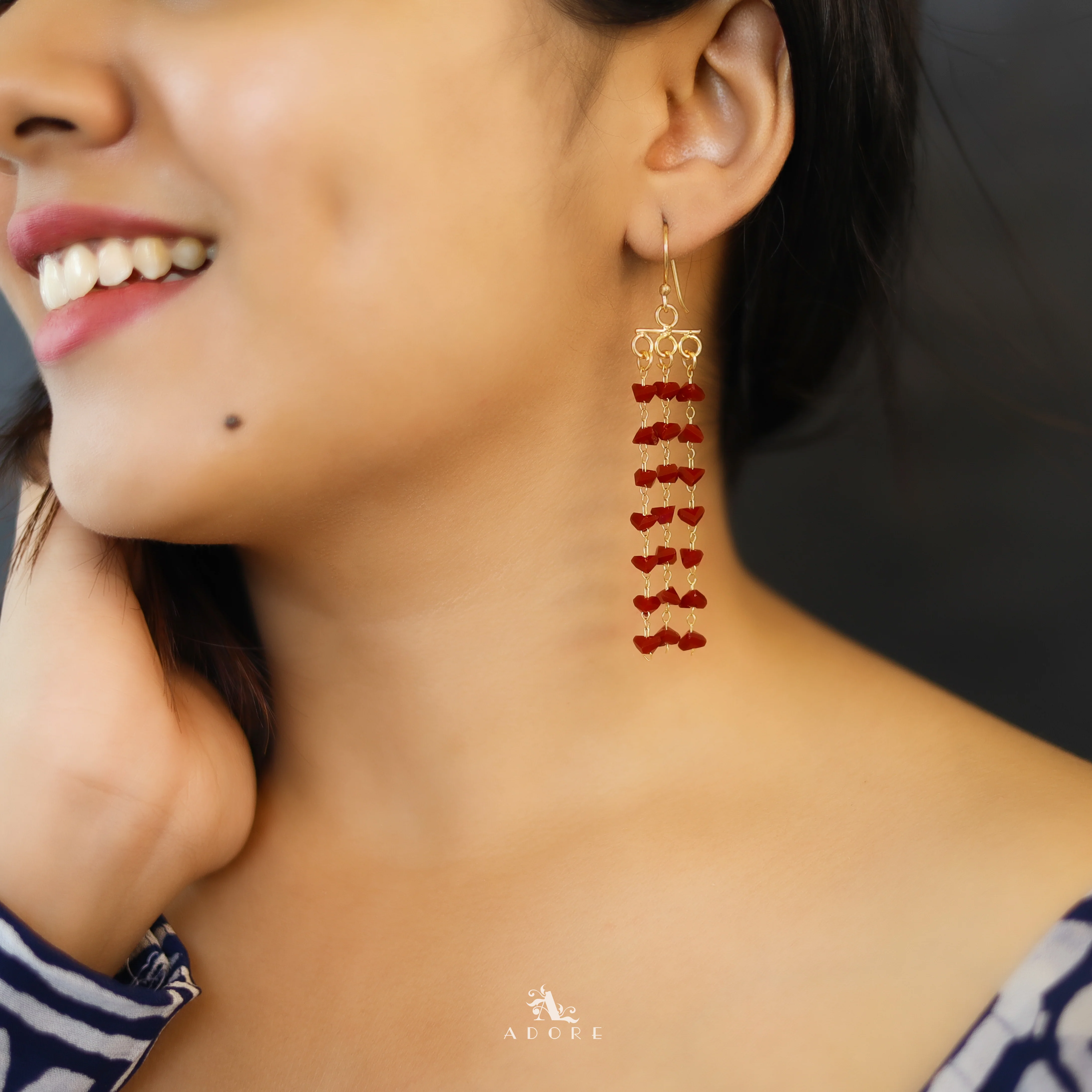 3 Layer Coloured Tassel Drop - Image 4