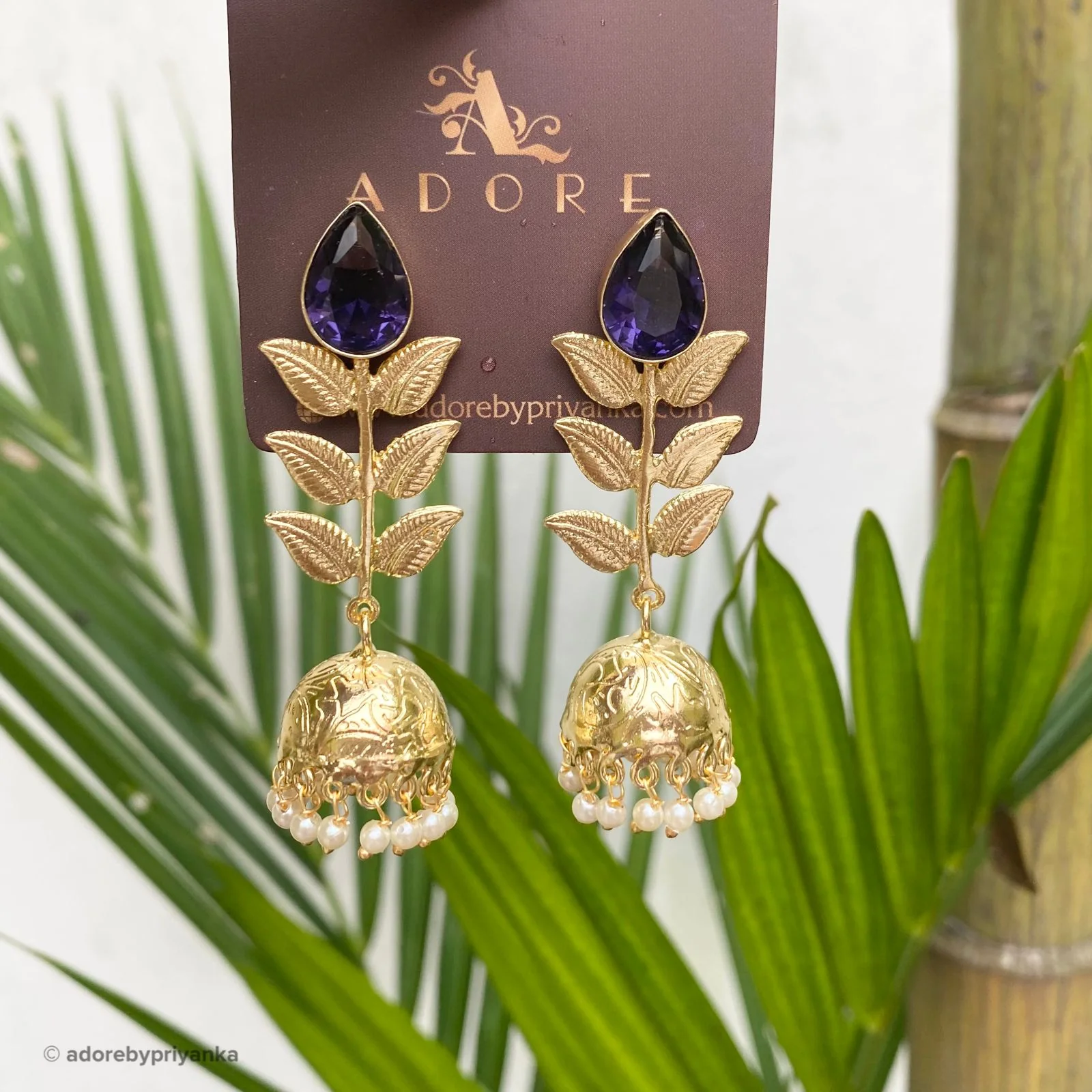 3 Layer Leaf Jhumka - Image 12