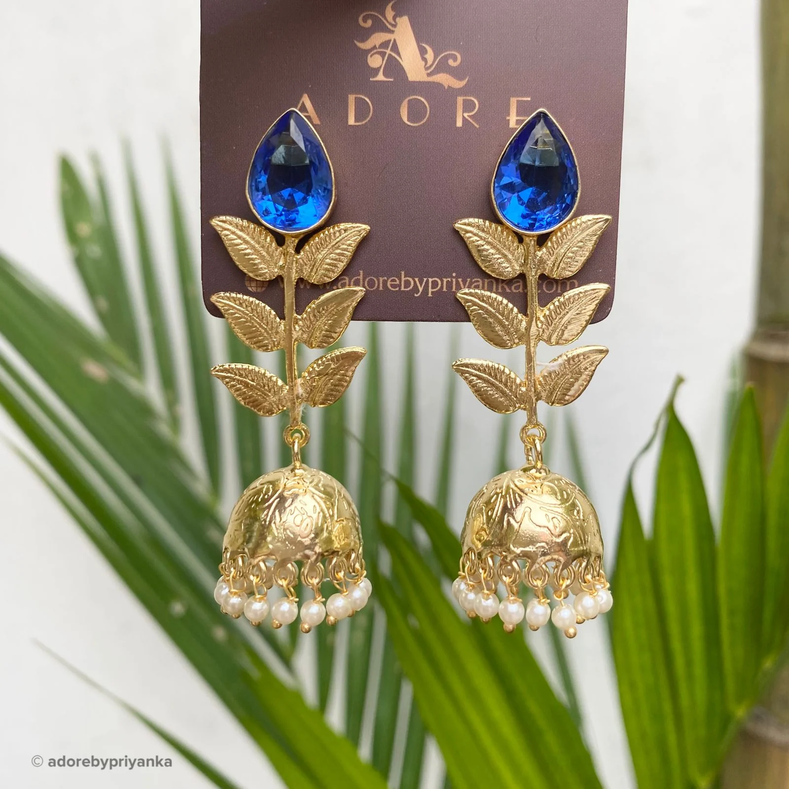 3 Layer Leaf Jhumka - Image 16
