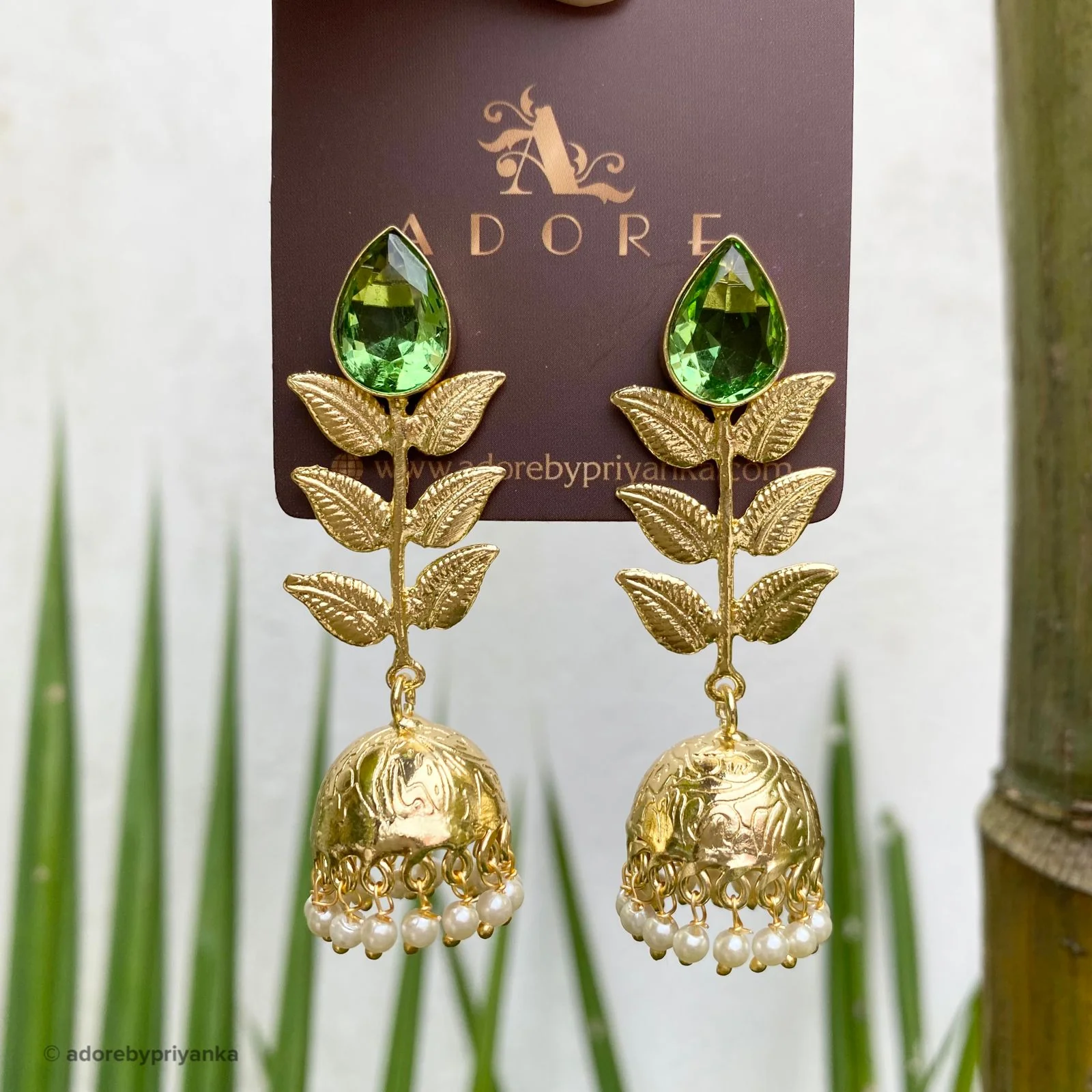 3 Layer Leaf Jhumka - Image 19