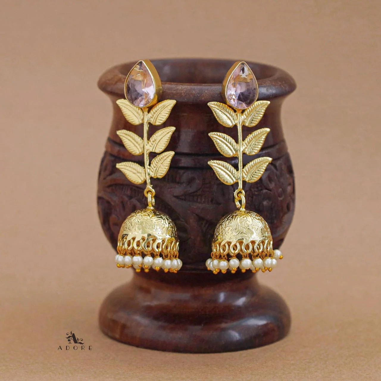 3 Layer Leaf Jhumka - Image 31