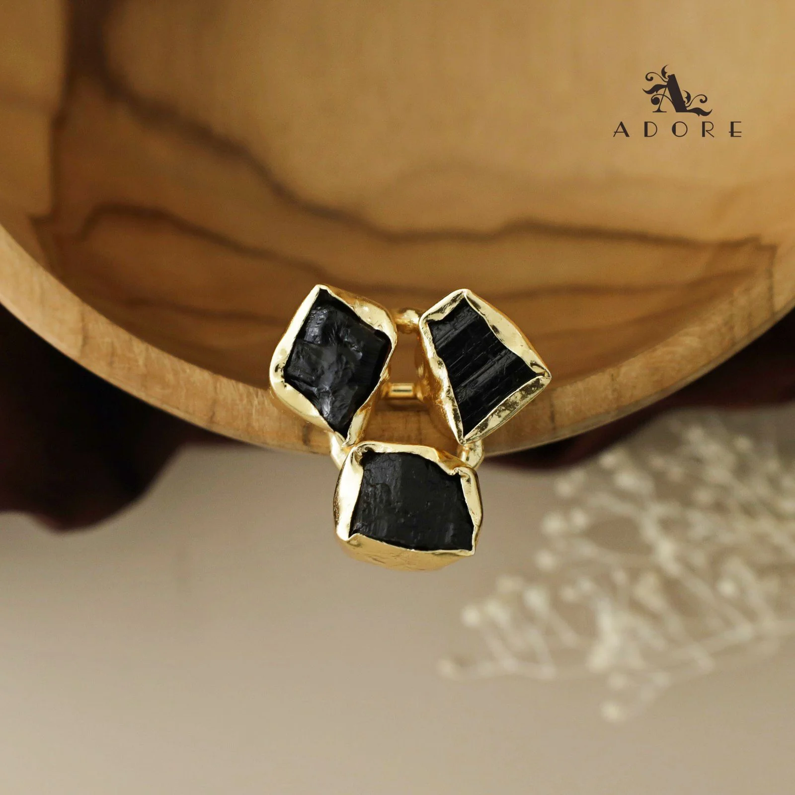 3 Raw Stone Ring - Image 11