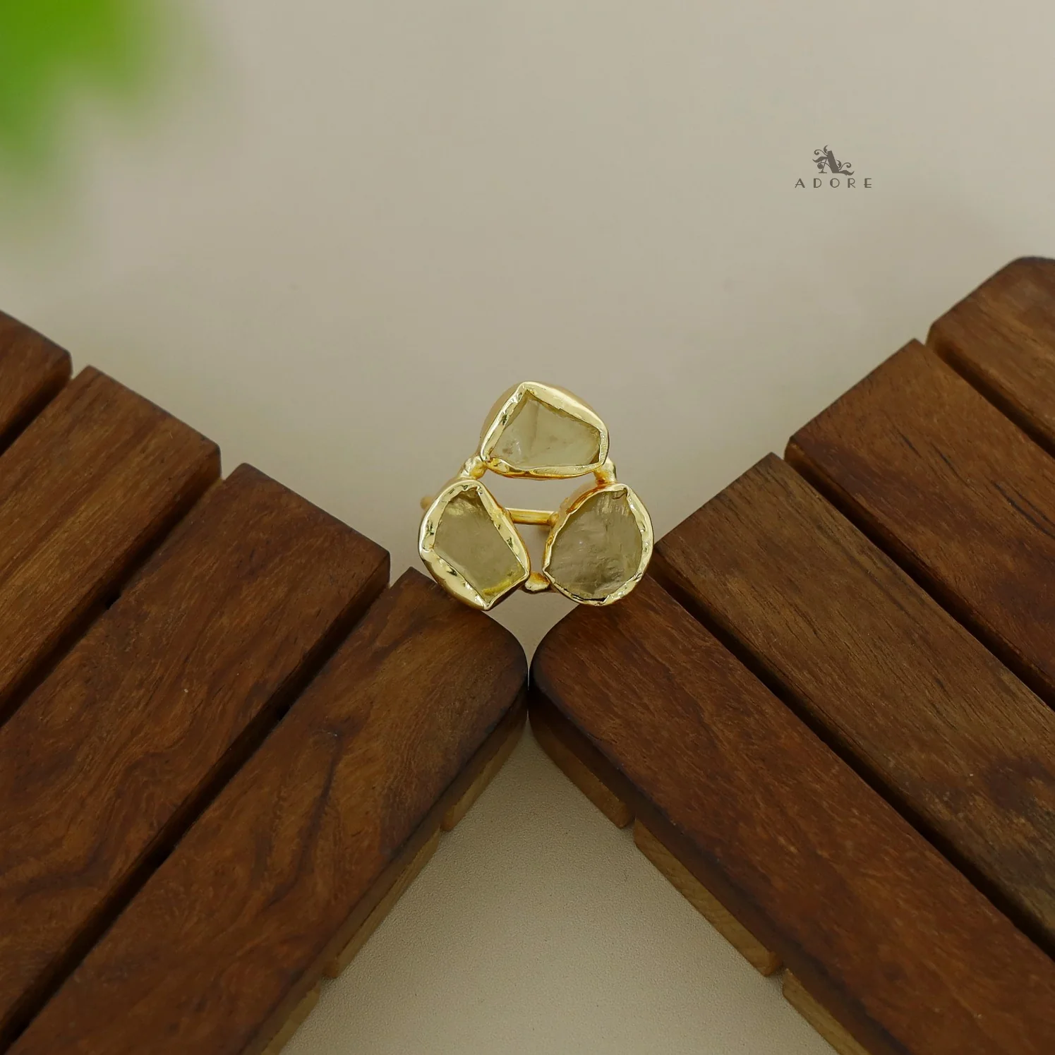 3 Raw Stone Ring - Image 13