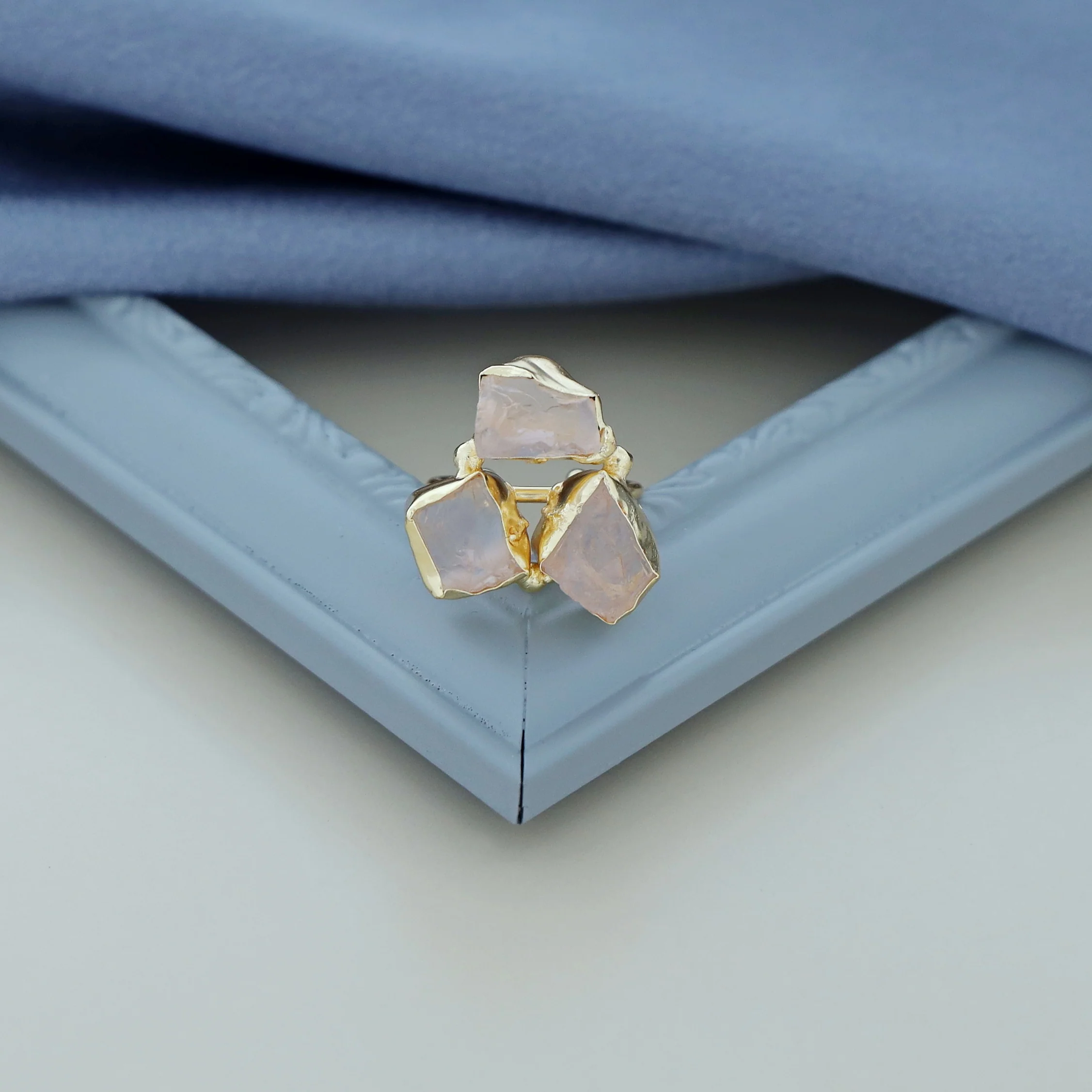 3 Raw Stone Ring - Image 4