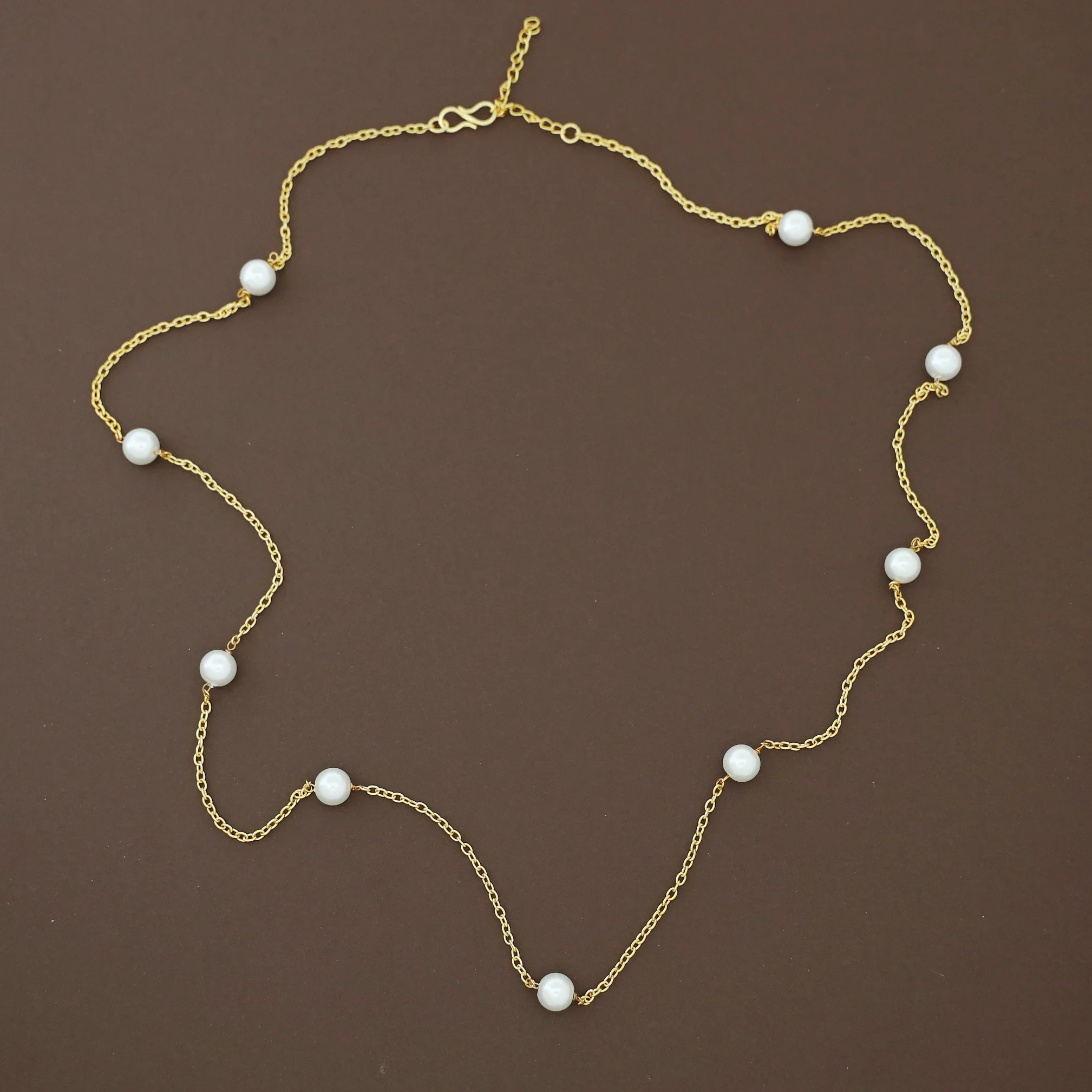 9 Pearl Long Neckpiece (8mm) - Image 3