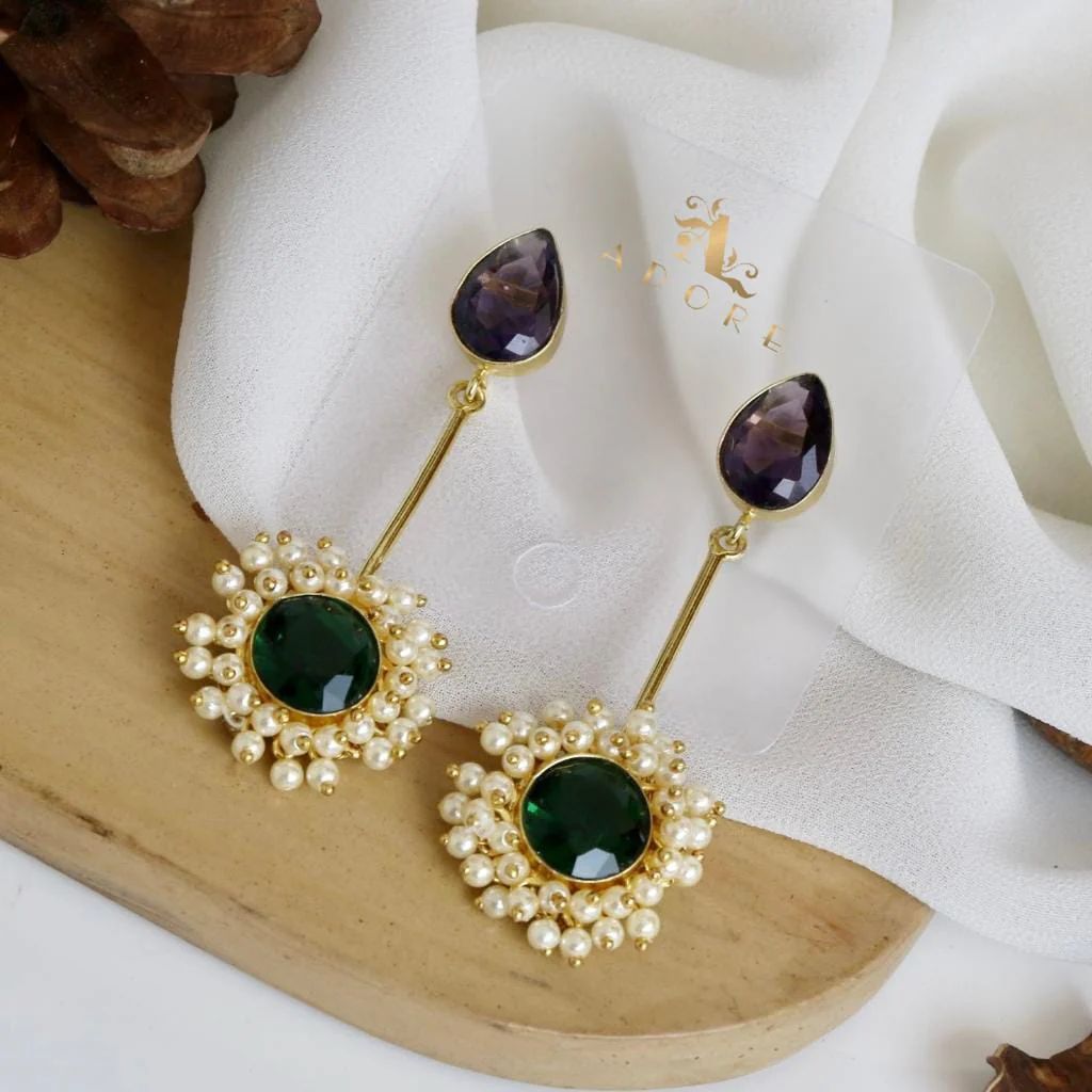 Aabheri Stem Glossy With Pearl Earring - Image 13