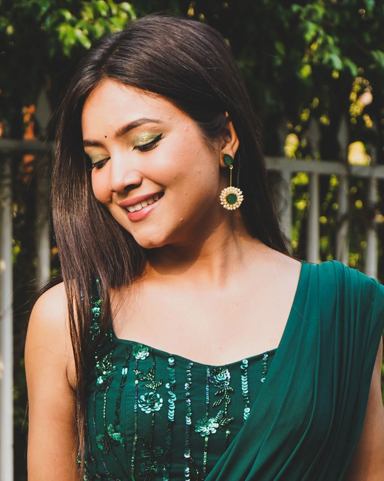 Aabheri Stem Glossy With Pearl Earring - Image 15