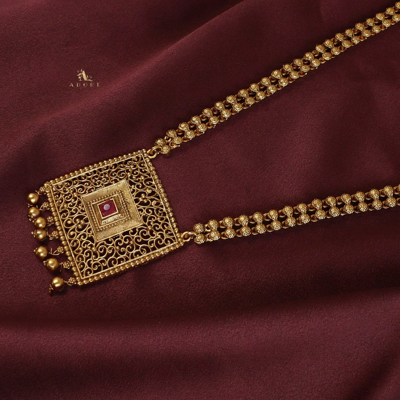 Aagarna Long Haram With Earring - Image 9