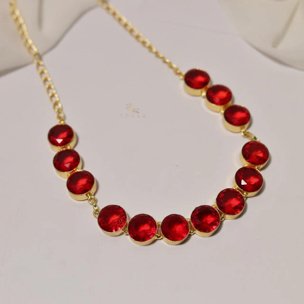Aakancha Glossy Neckpiece With Earring - Image 6