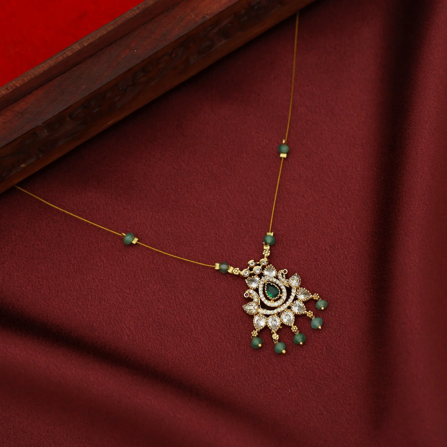 Aaniya AD Stone Beaded String Neckpiece - Image 8