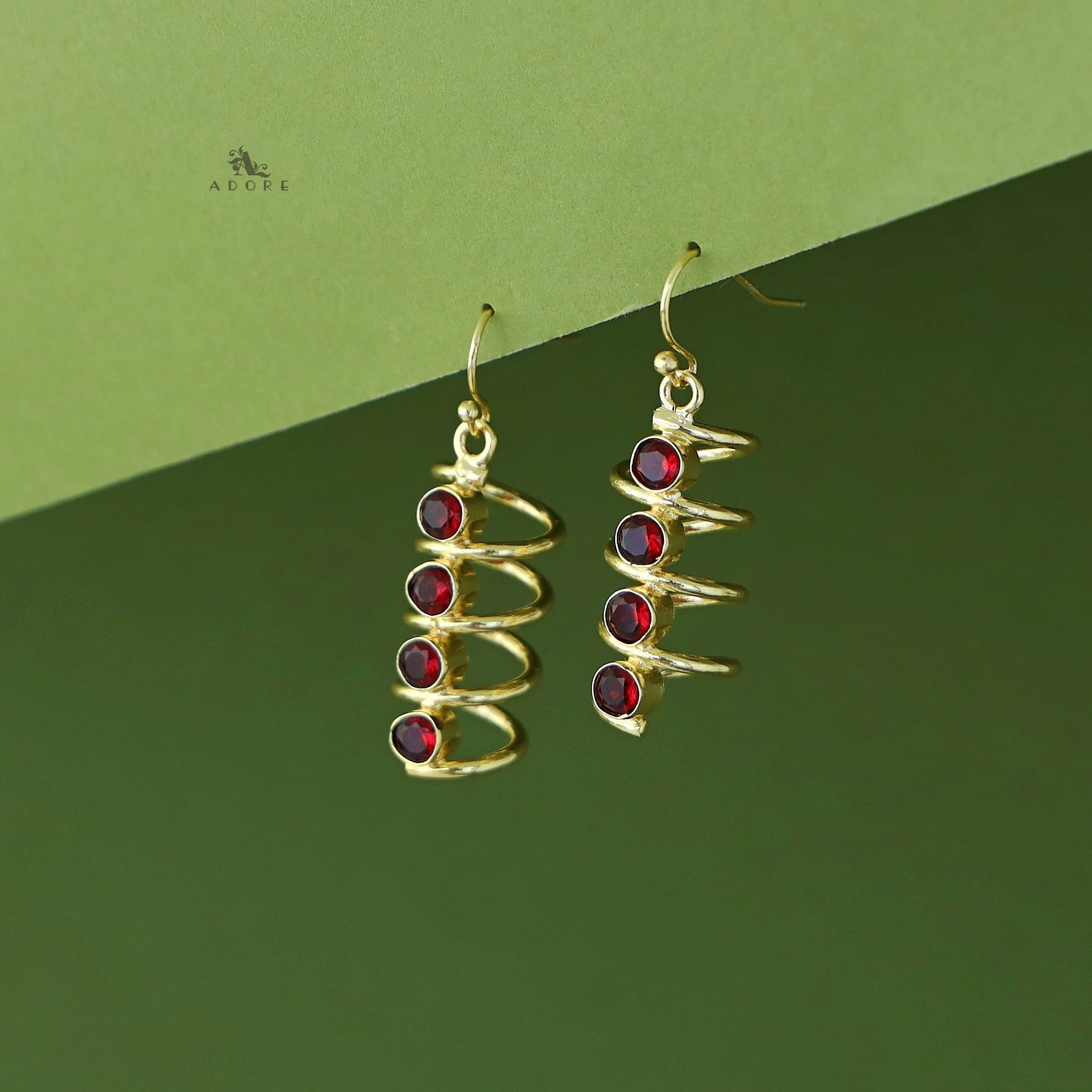 Aarathi Golden Spiral Drop - Image 4