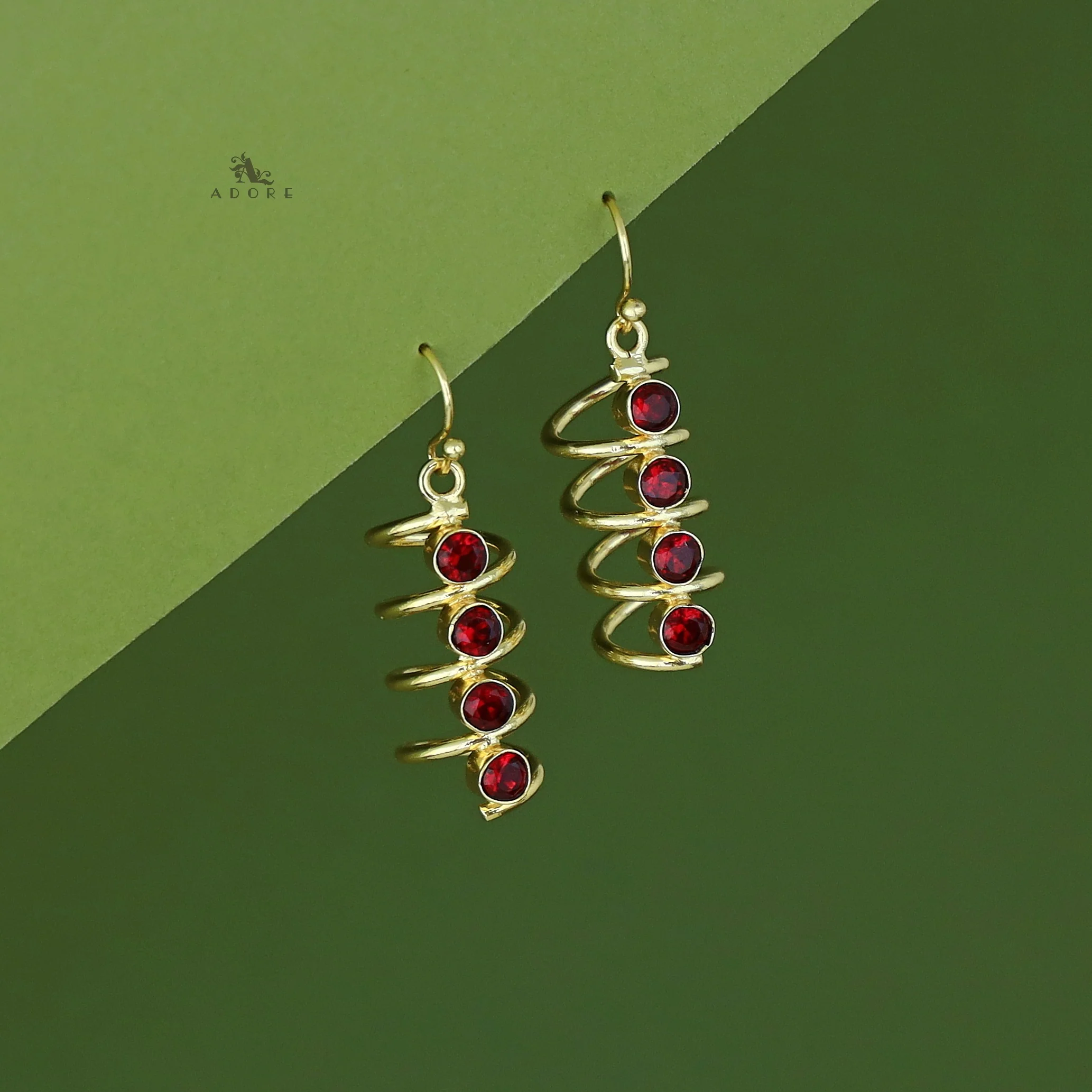 Aarathi Golden Spiral Drop - Image 6