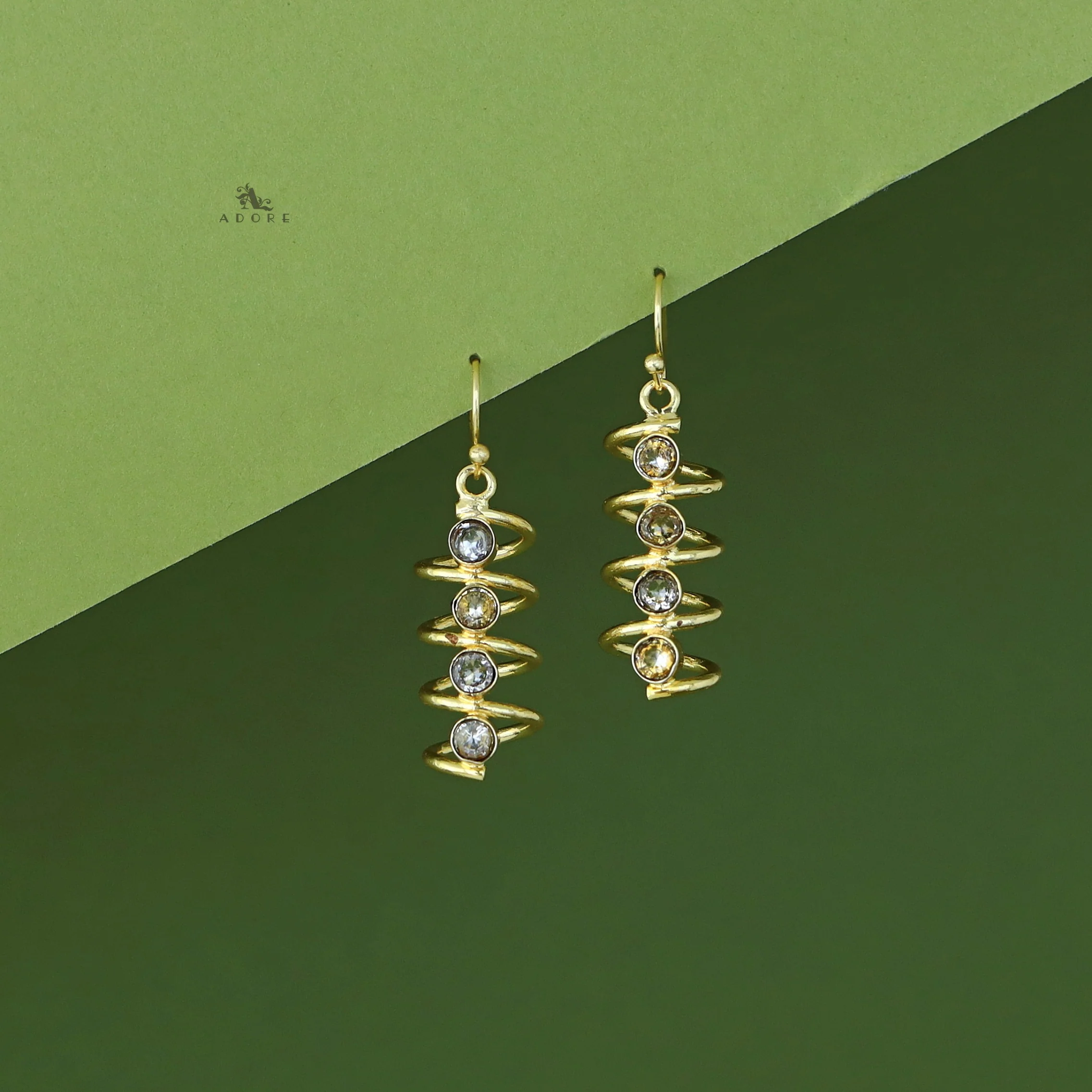 Aarathi Golden Spiral Drop - Image 7