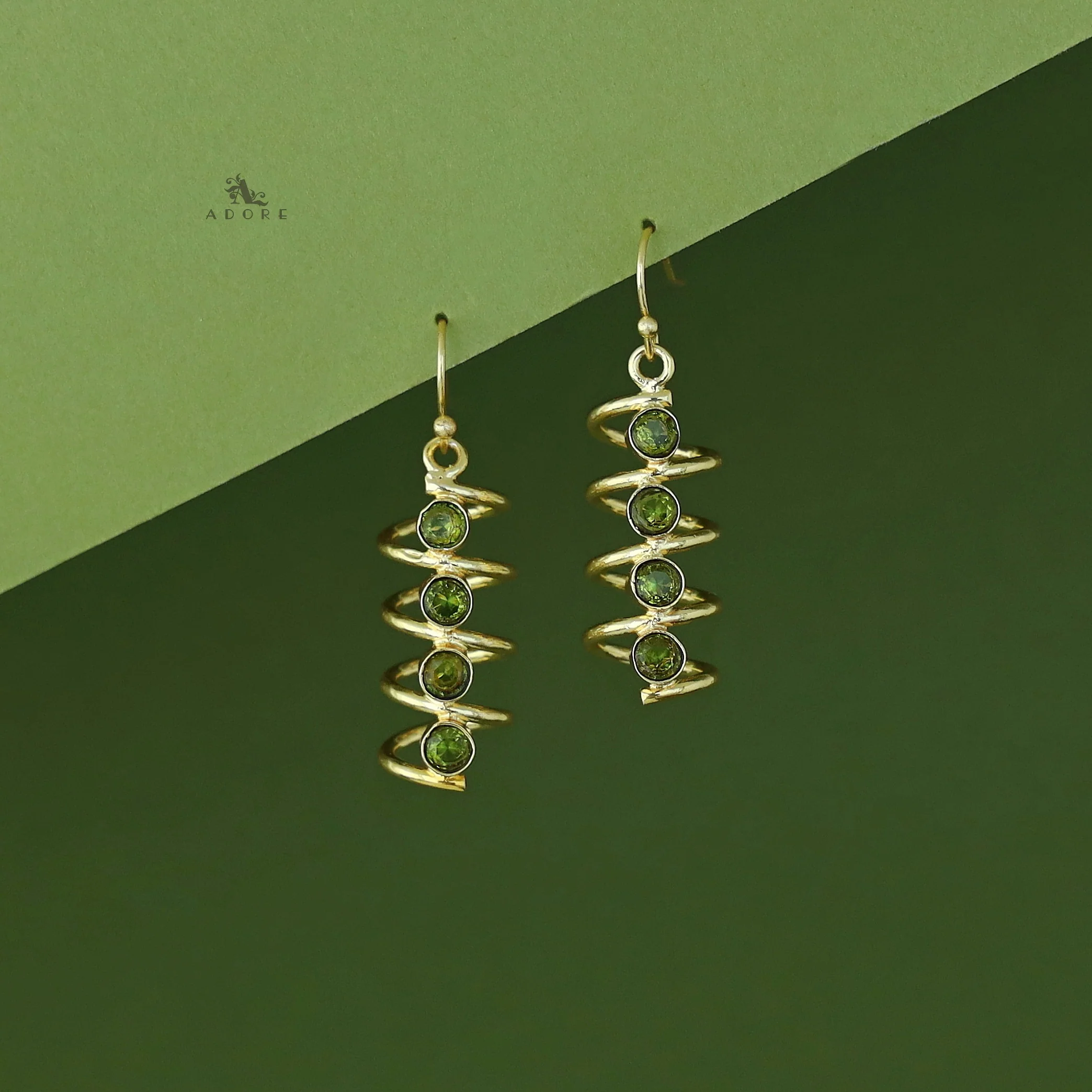 Aarathi Golden Spiral Drop - Image 8
