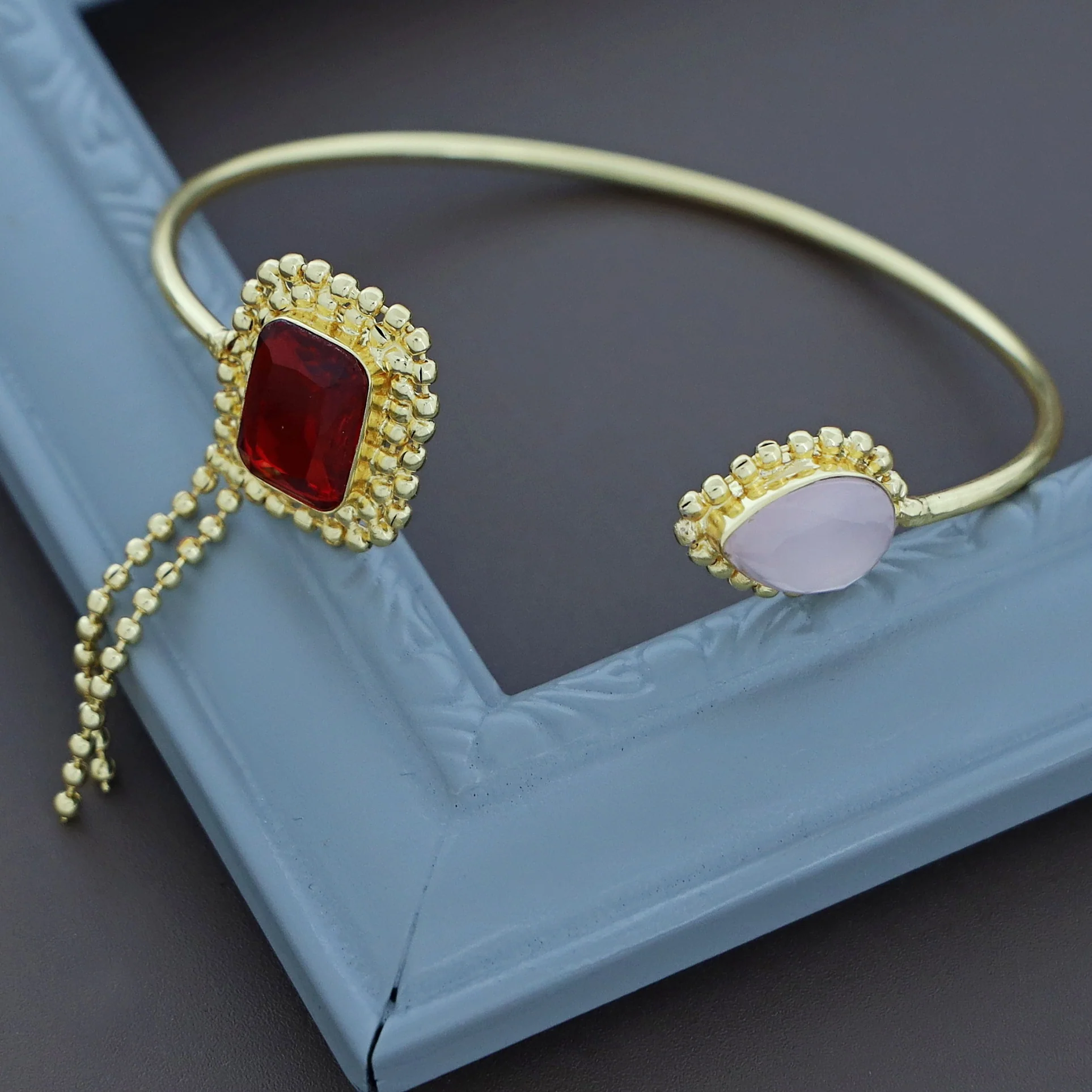 Aarviya Square And Drop Glossy Bangle - Image 10
