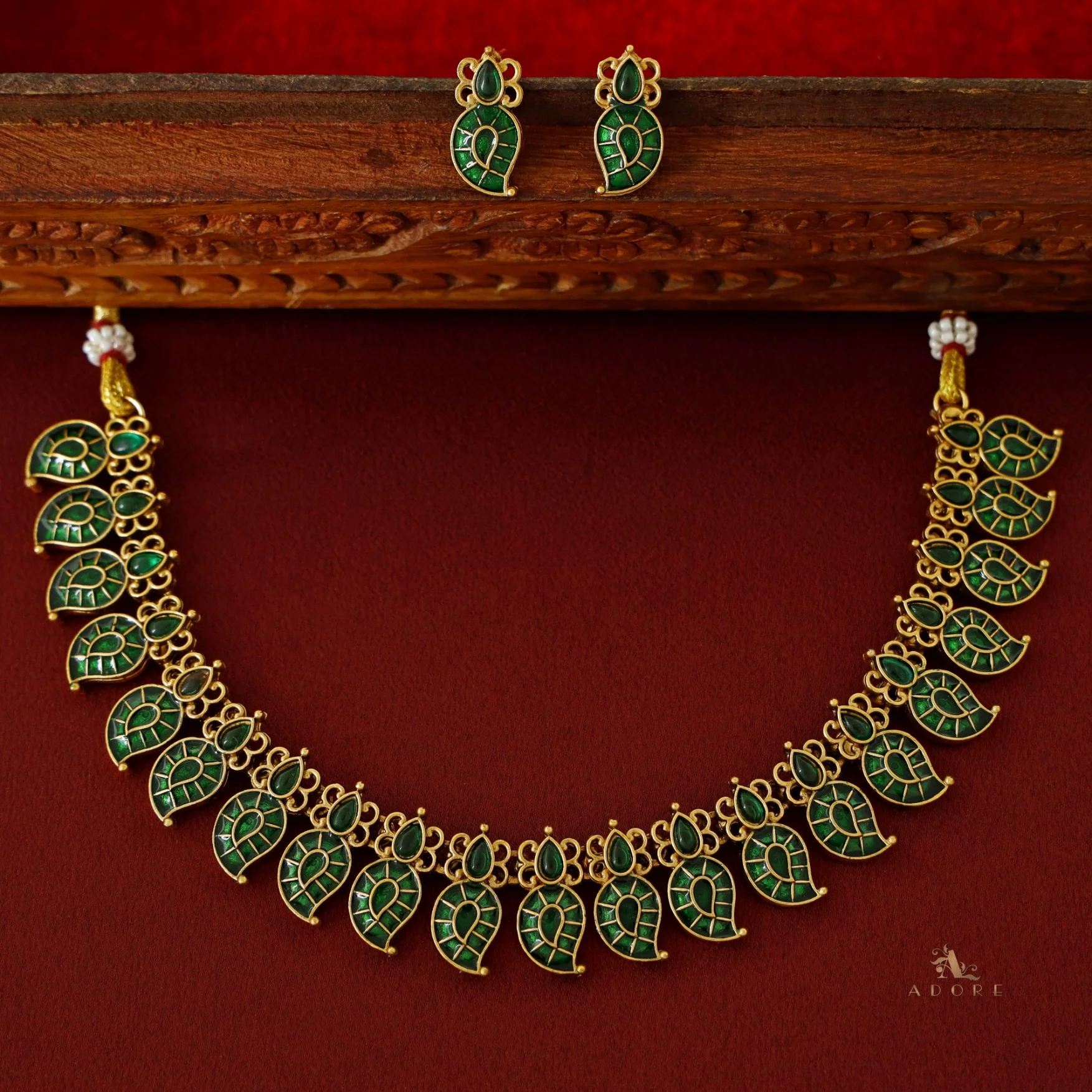 Aarya Devika Neckpiece With Earring - Image 5