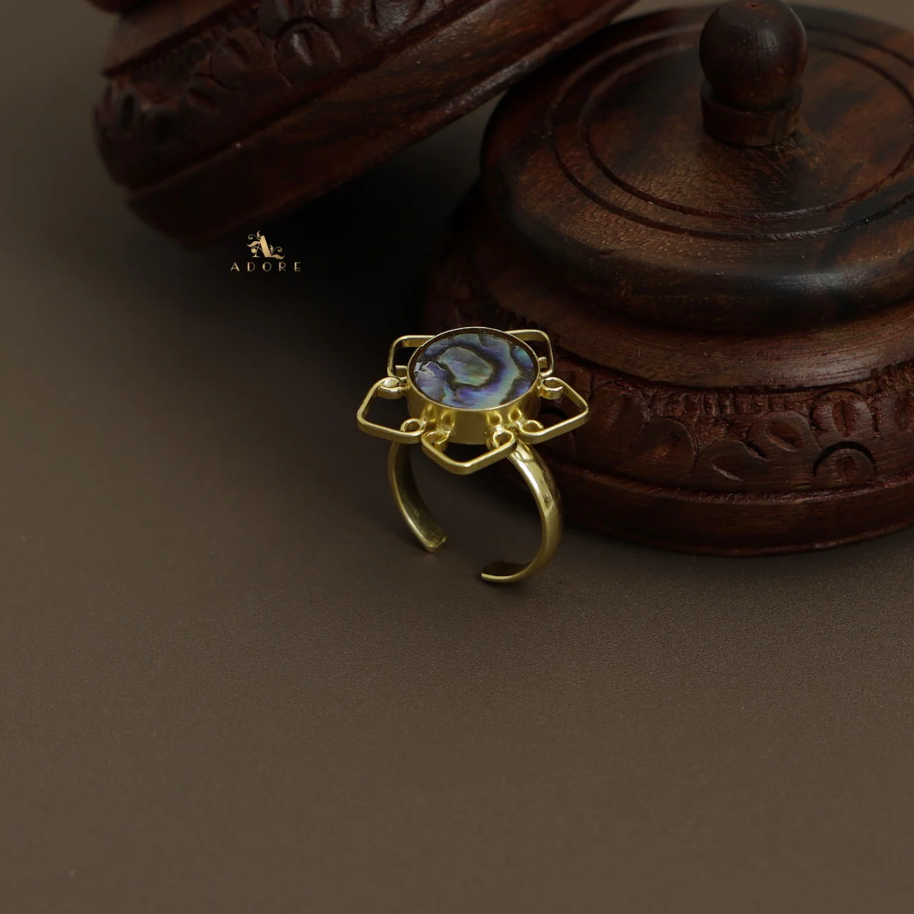 Abalone Flower Ring - Image 4