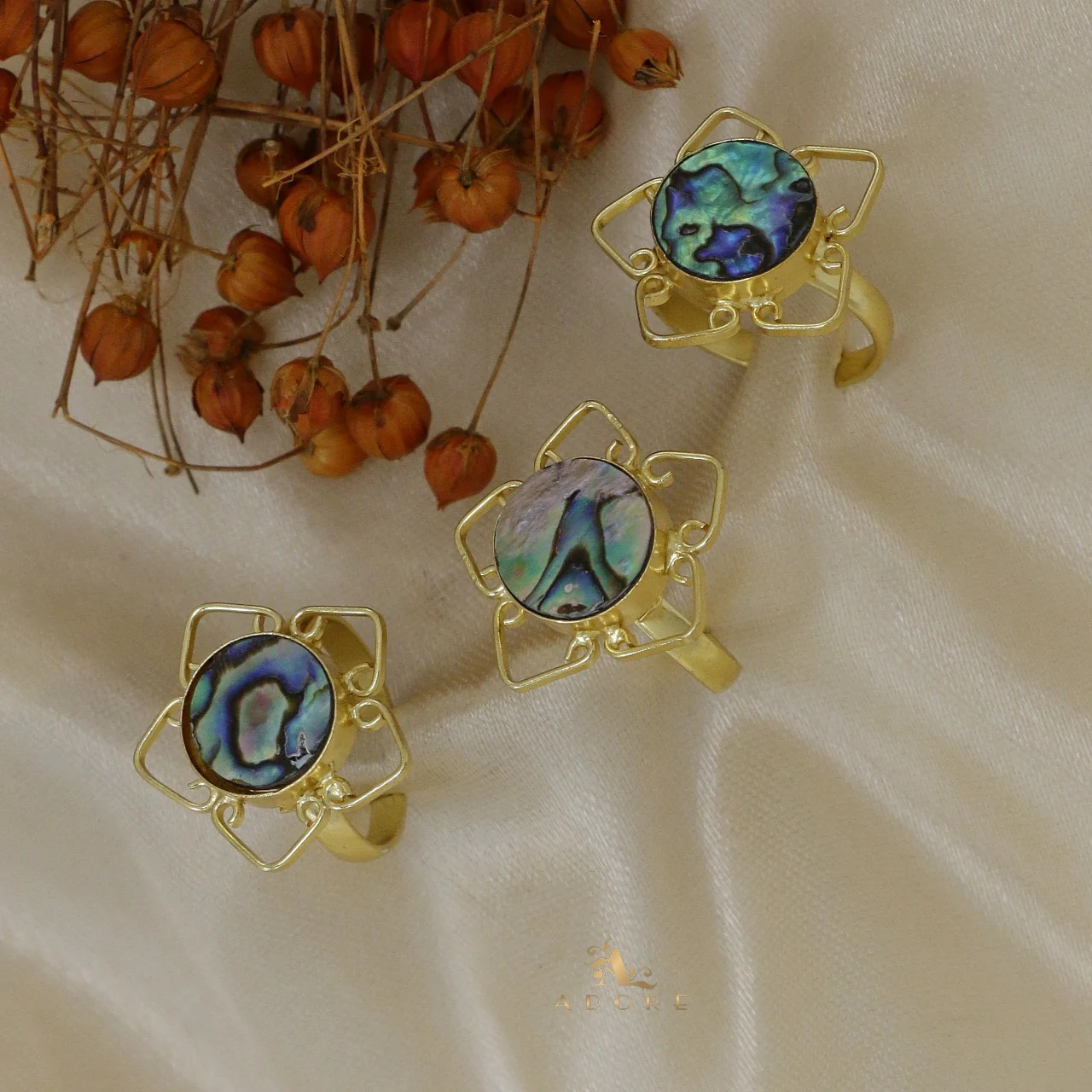 Abalone Flower Ring - Image 5