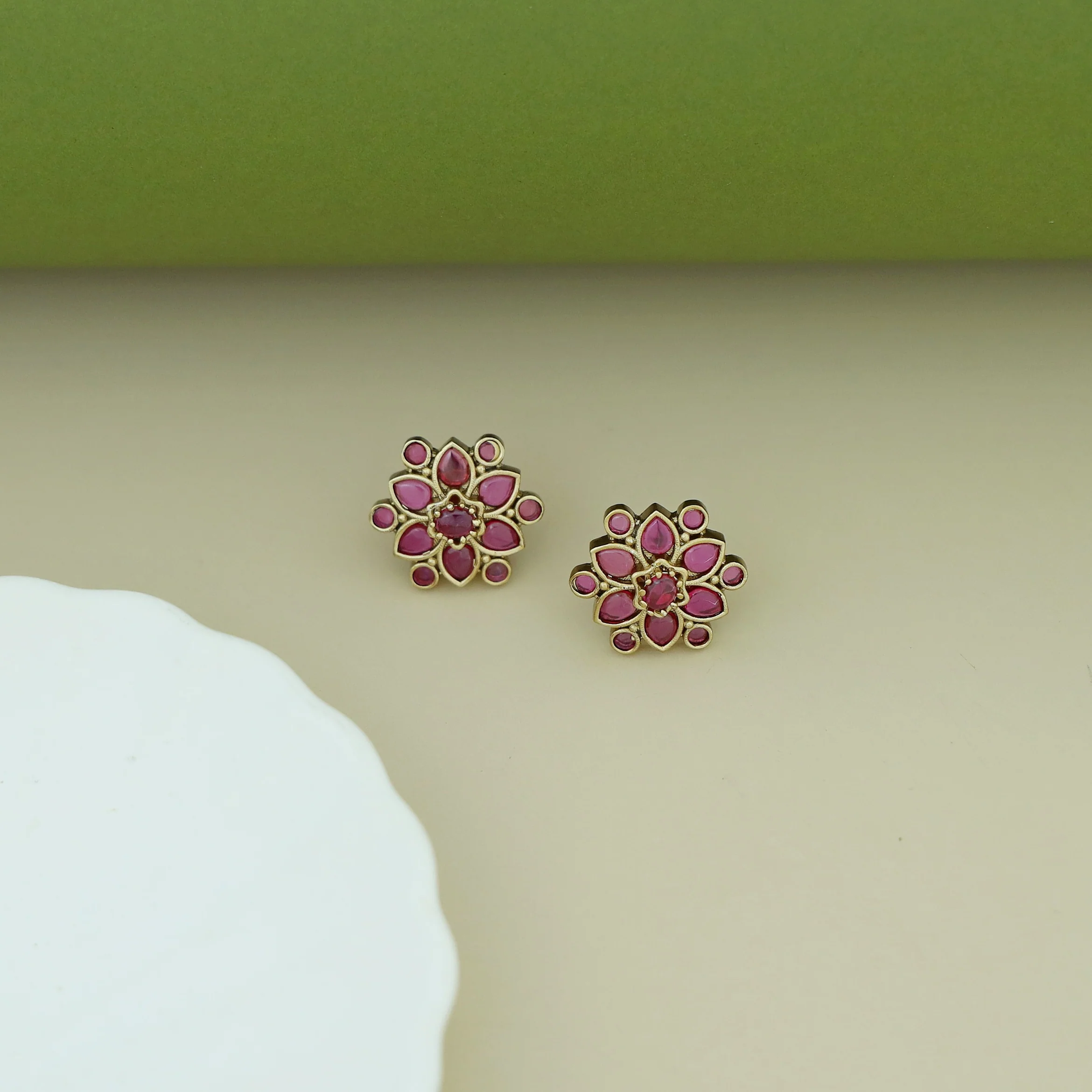 Abilasha Flower Earring - Image 2
