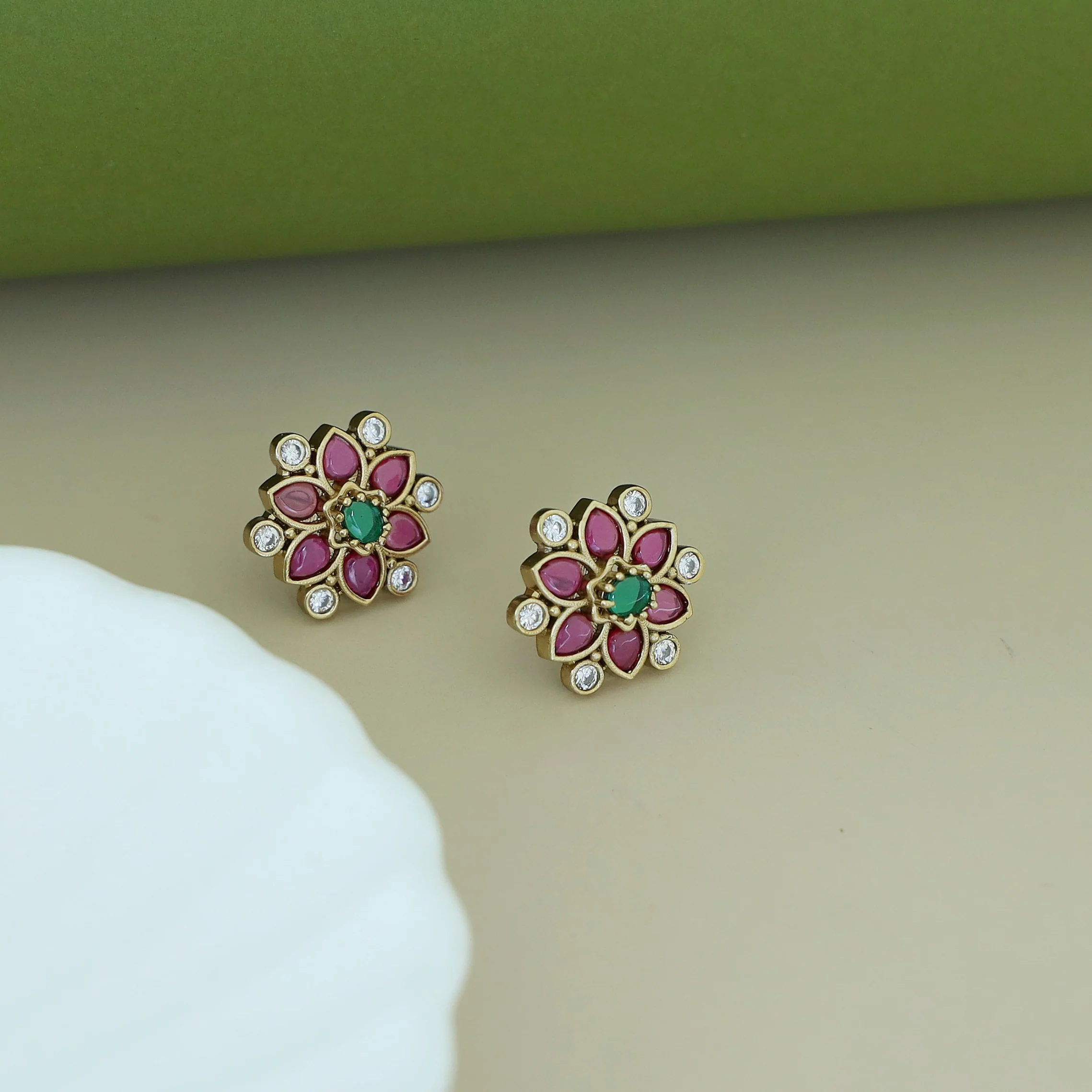 Abilasha Flower Earring - Image 3