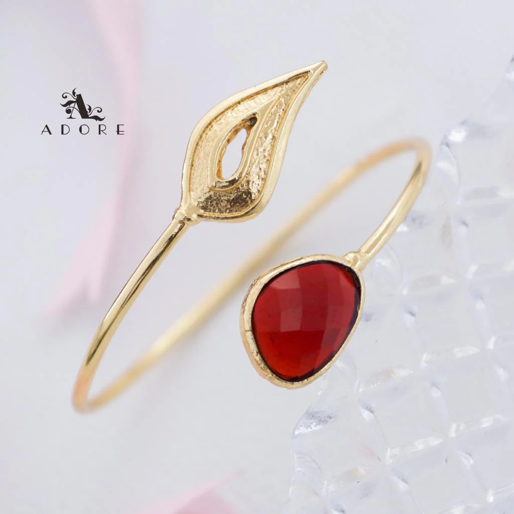 Abriana Glossy Leafy Bangle - Image 7
