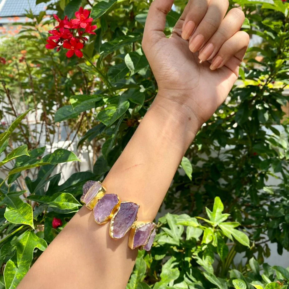 Adjustable Raw Stone Cuffs (Colour Options) - Image 14