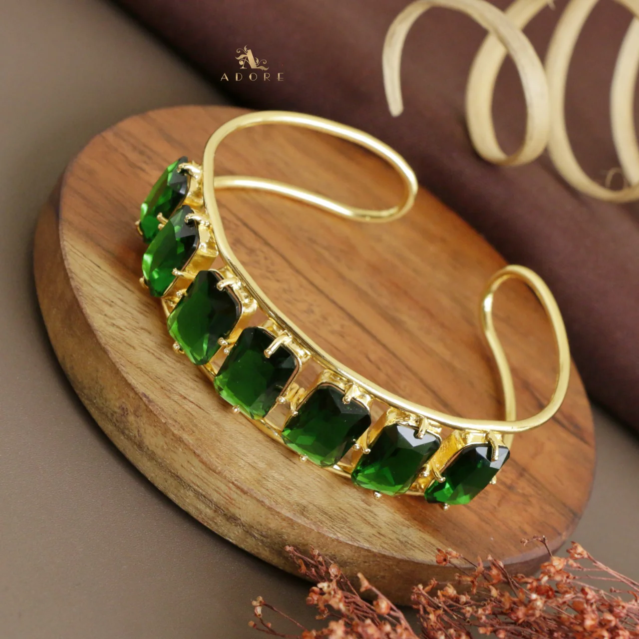 Adonai 7 Stone Rectangle Bangle - Image 5