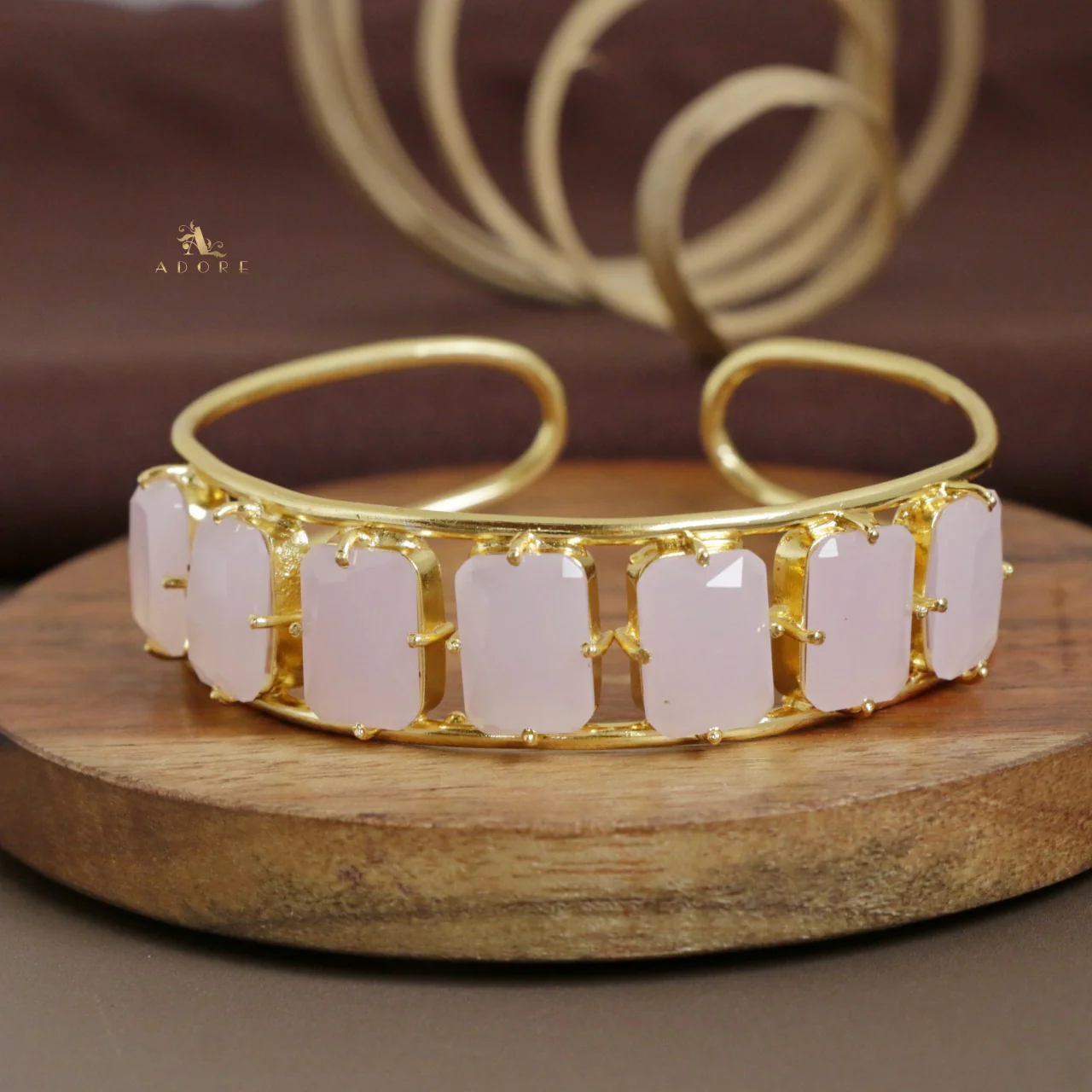 Adonai 7 Stone Rectangle Bangle - Image 7