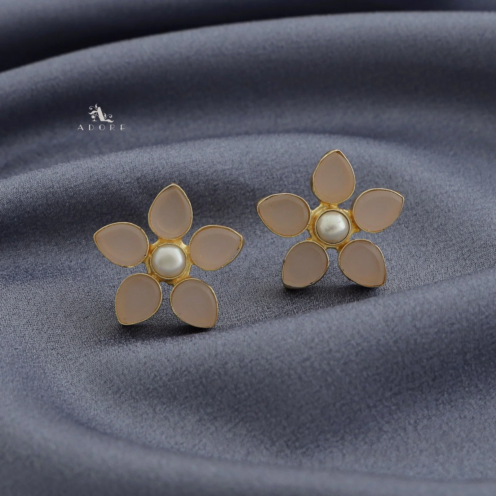 Adore Raw Stone - Flower Earring (Colours Available) - Image 15