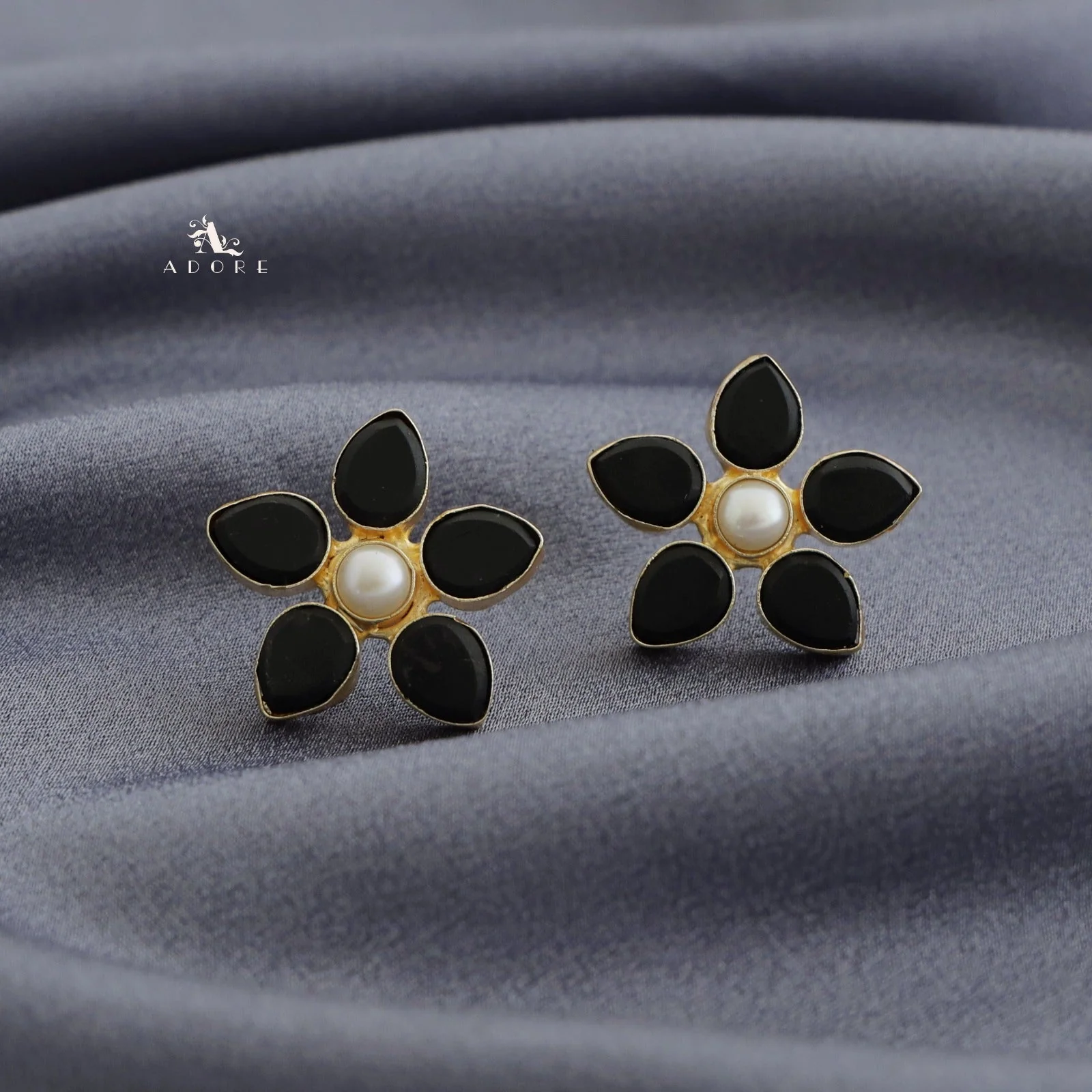 Adore Raw Stone - Flower Earring (Colours Available) - Image 17