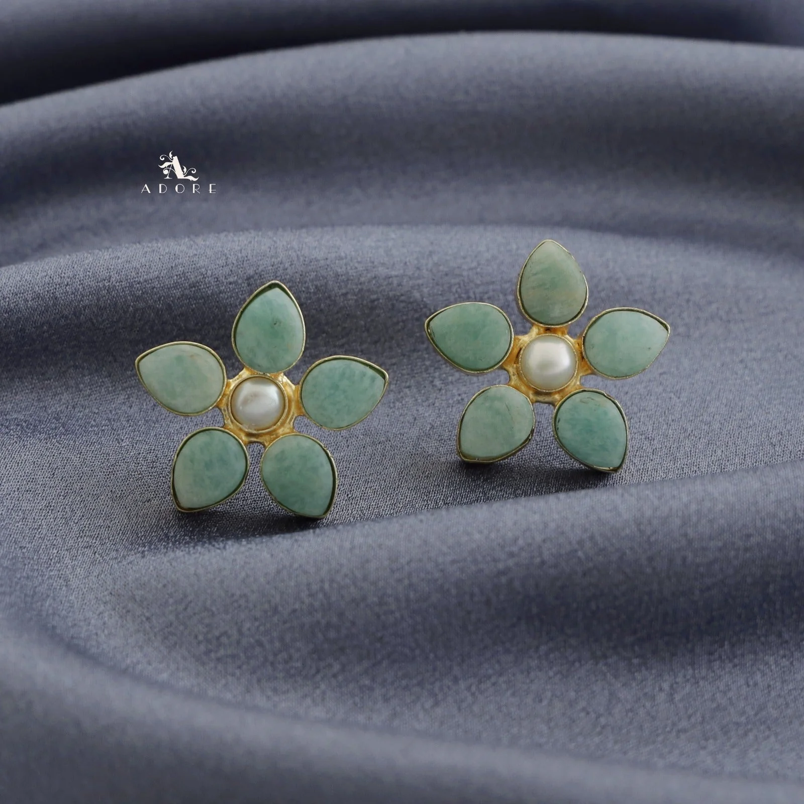 Adore Raw Stone - Flower Earring (Colours Available) - Image 18