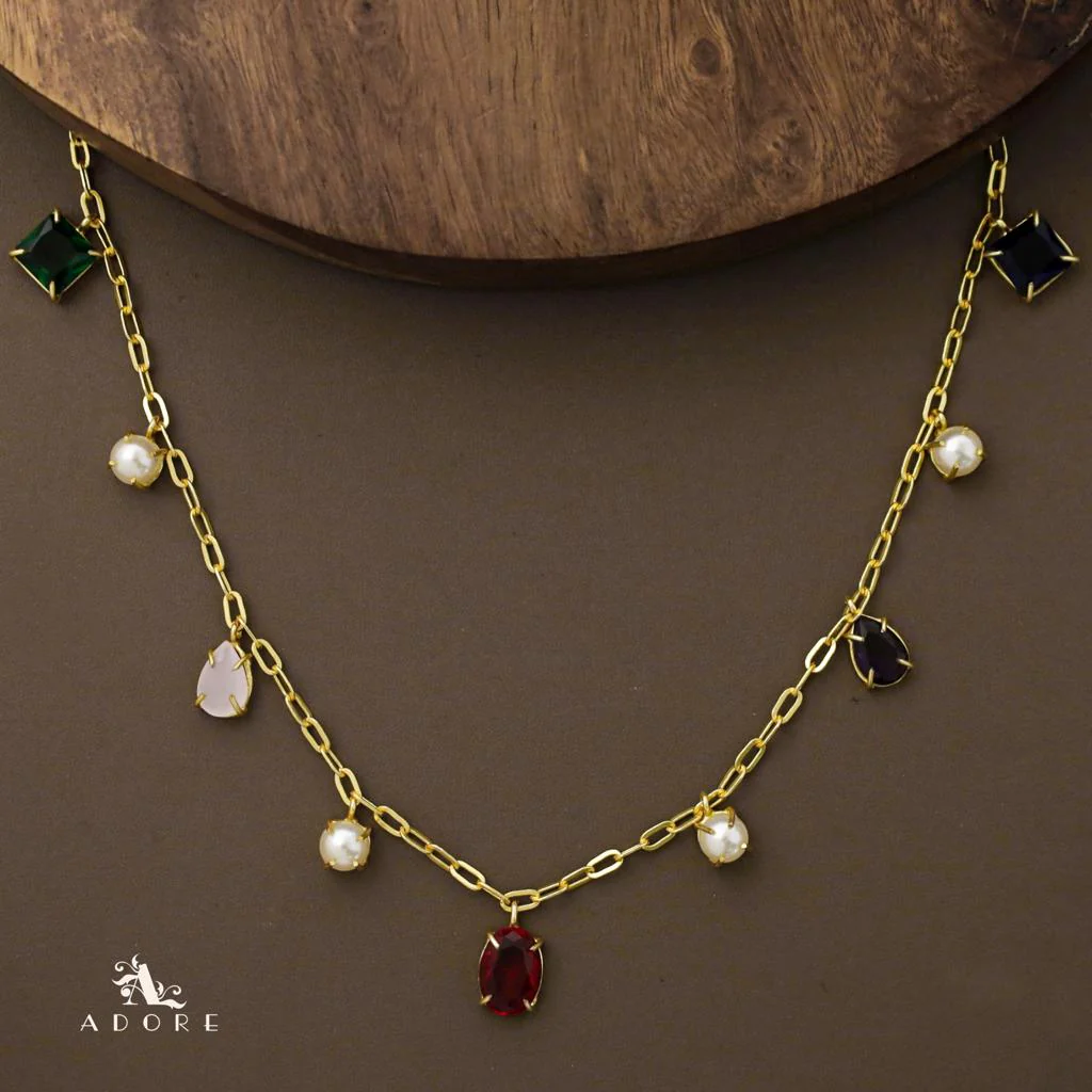 Agneta Glossy Pearl Neckpiece - Image 5