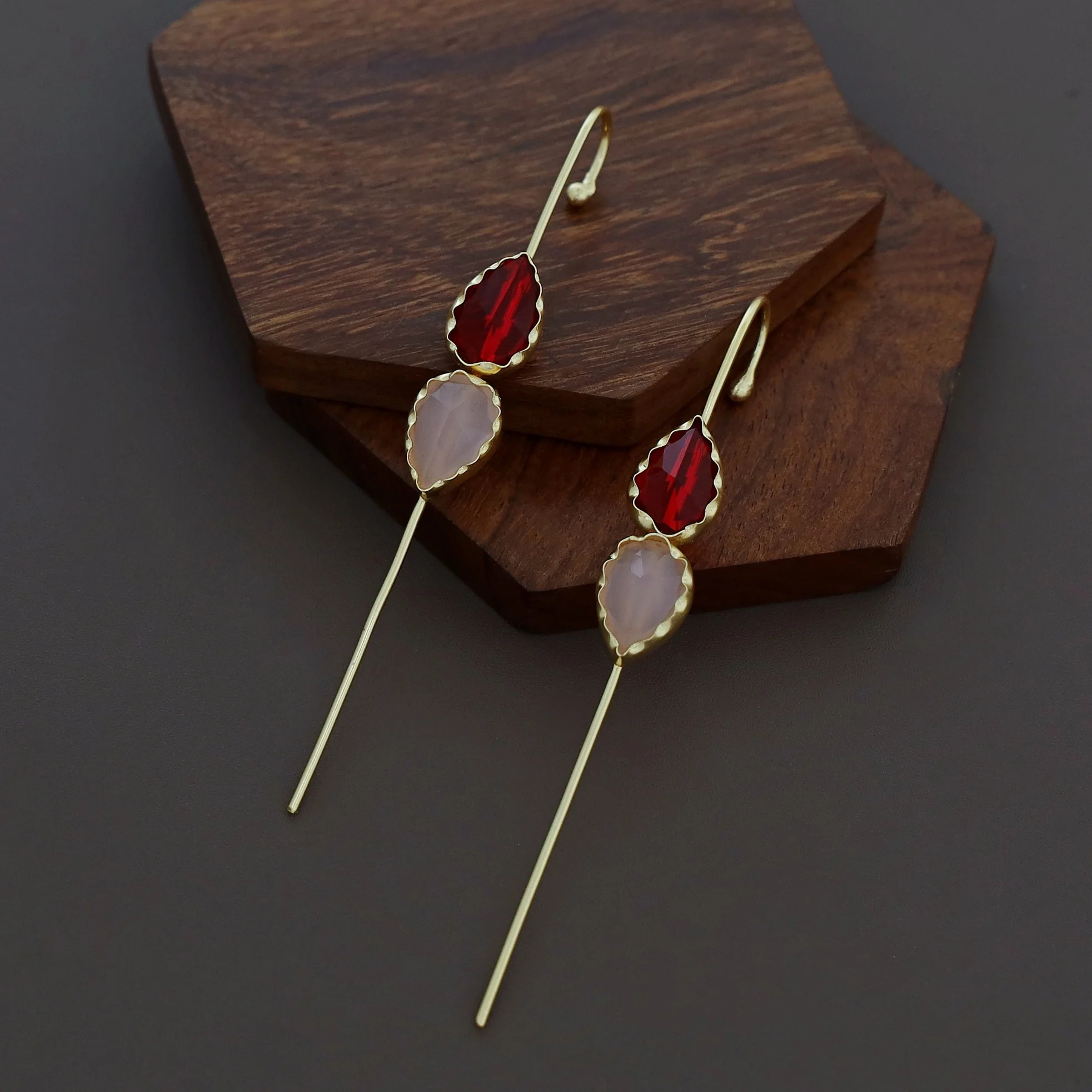 Ahanza Dual Glossy Ear-Cuff (Set Of 2) - Image 3