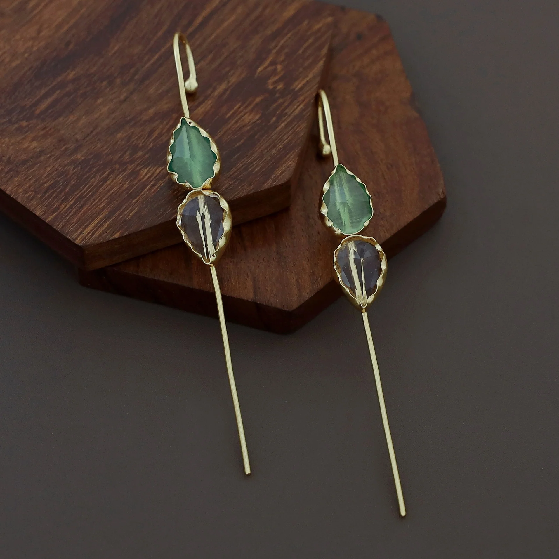Ahanza Dual Glossy Ear-Cuff (Set Of 2) - Image 4