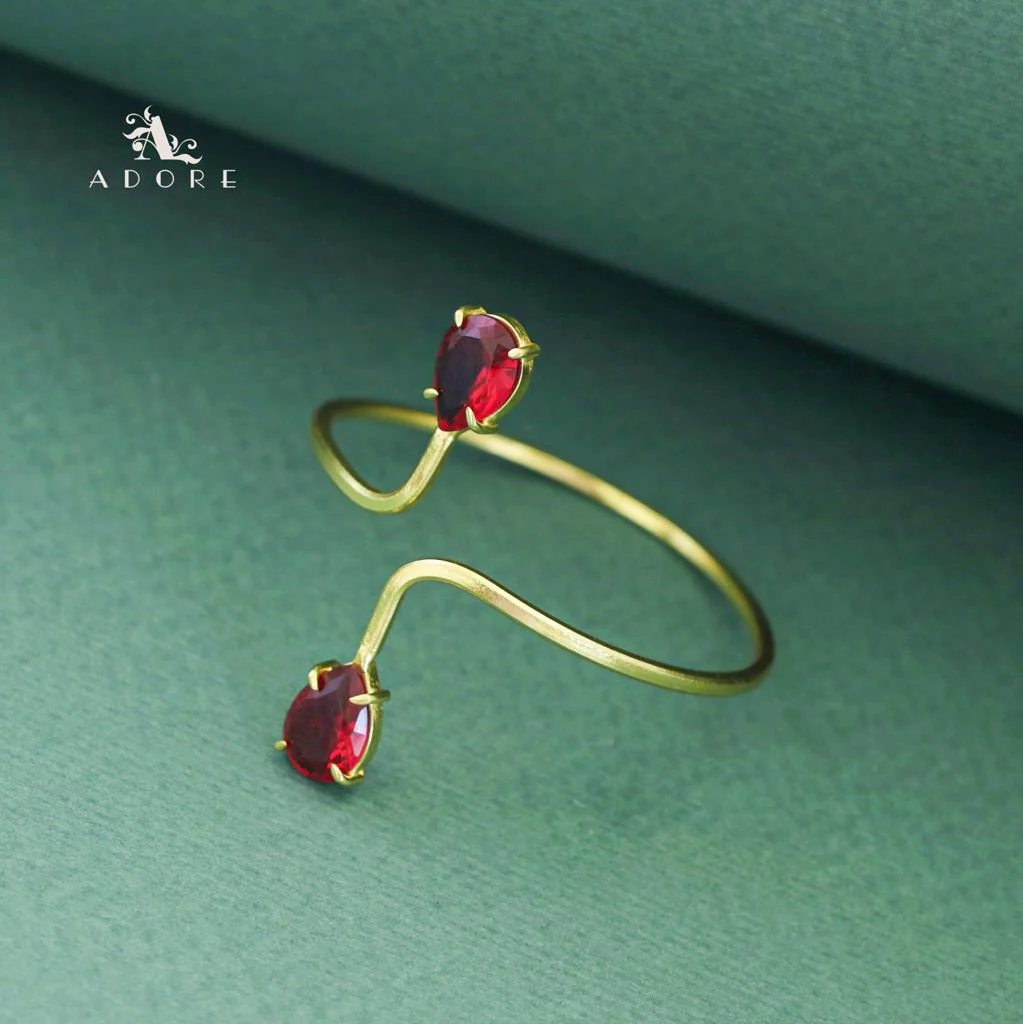 Aisa Dual Claw Glossy Drop Bangle - Image 10