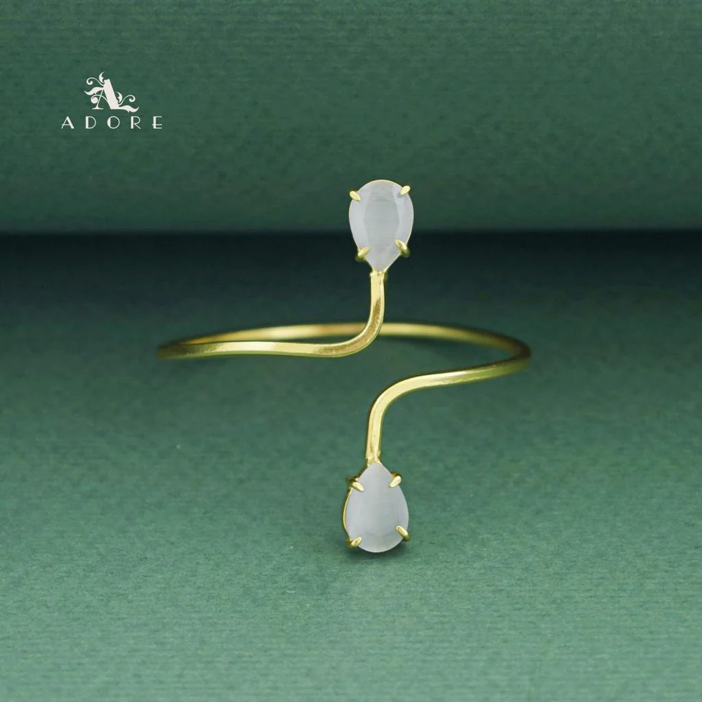 Aisa Dual Claw Glossy Drop Bangle - Image 12